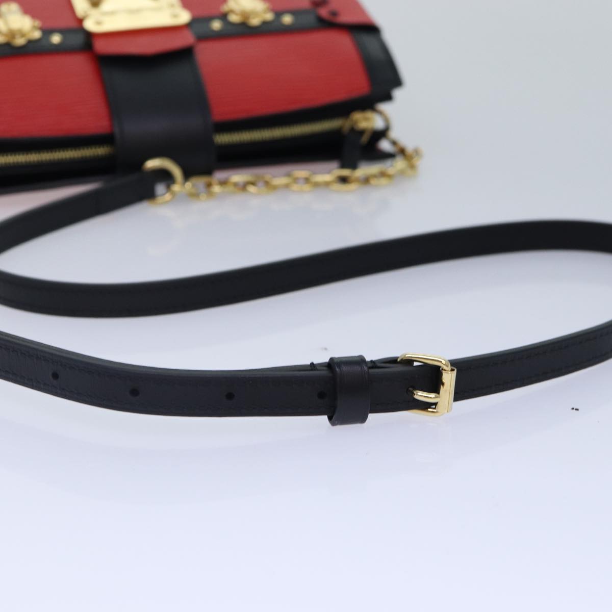 Petite Malle Red Epi Leather