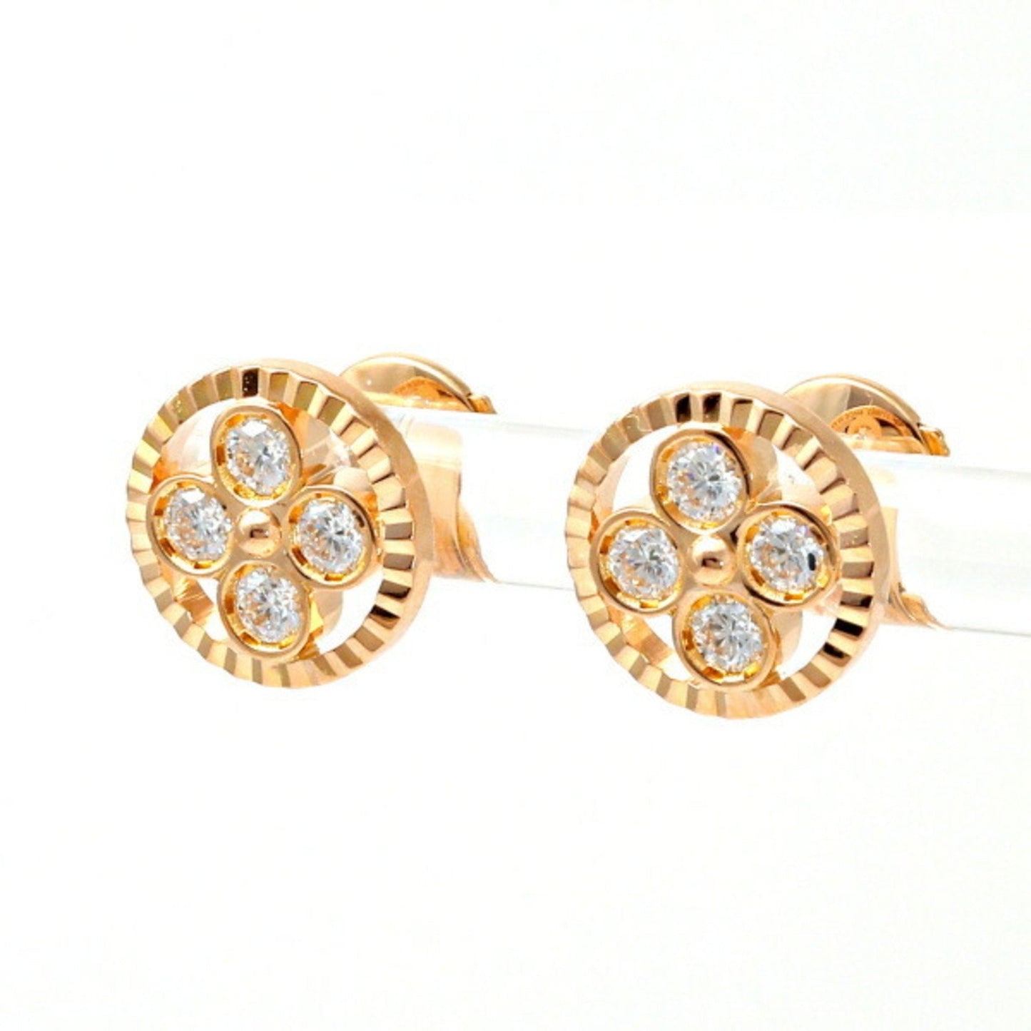 LV Flower Stud Earrings