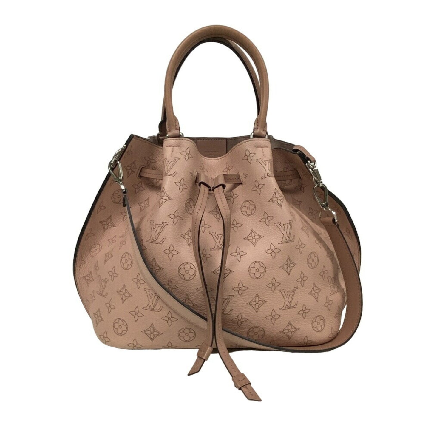 Lockme Bucket Empreinte Leather Handbag