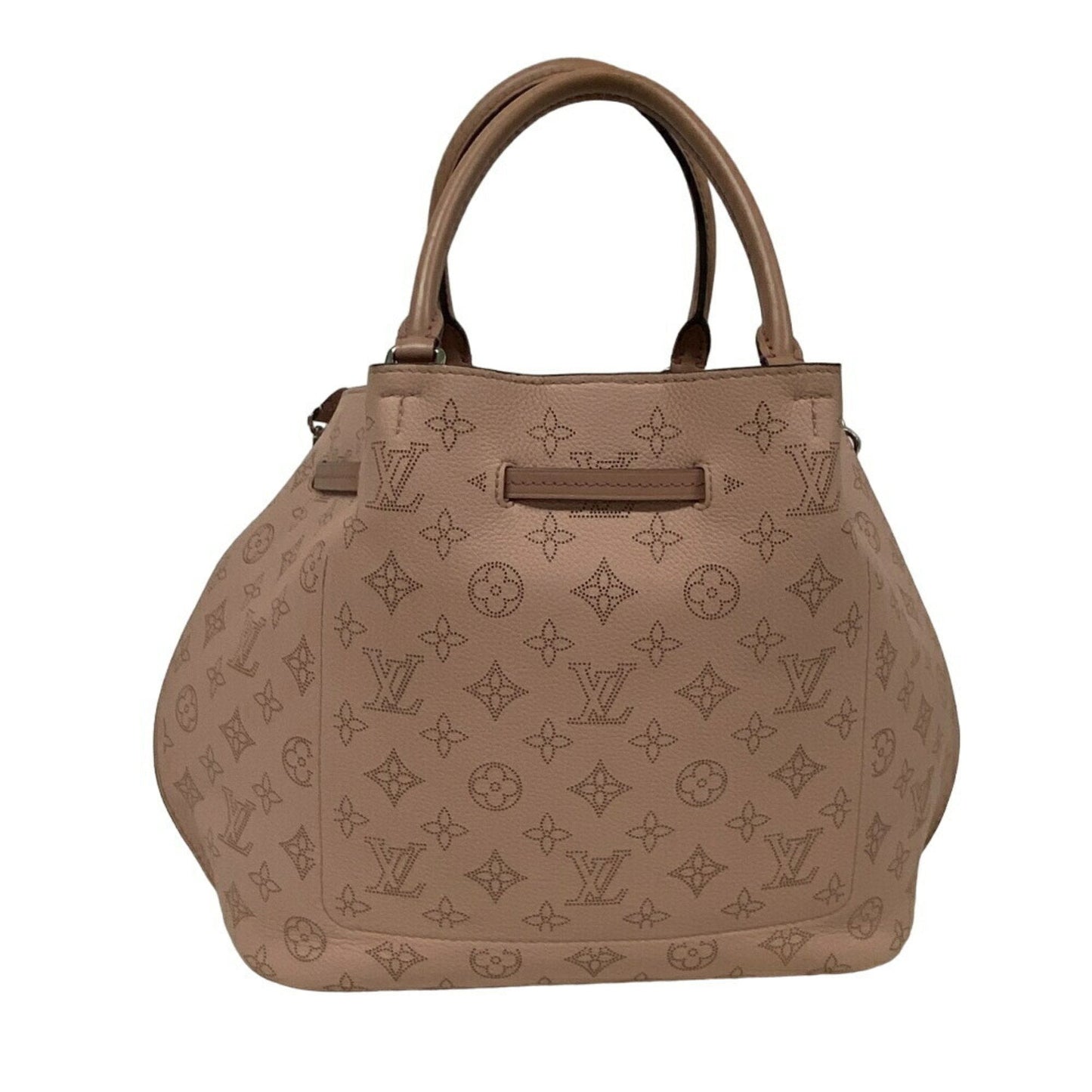 Lockme Bucket Empreinte Leather Handbag