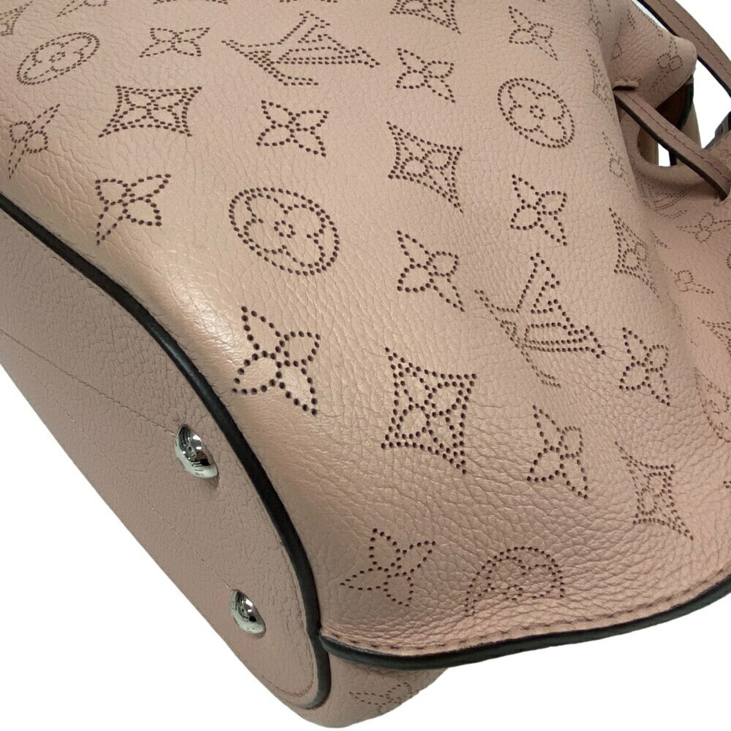 Lockme Bucket Empreinte Leather Handbag