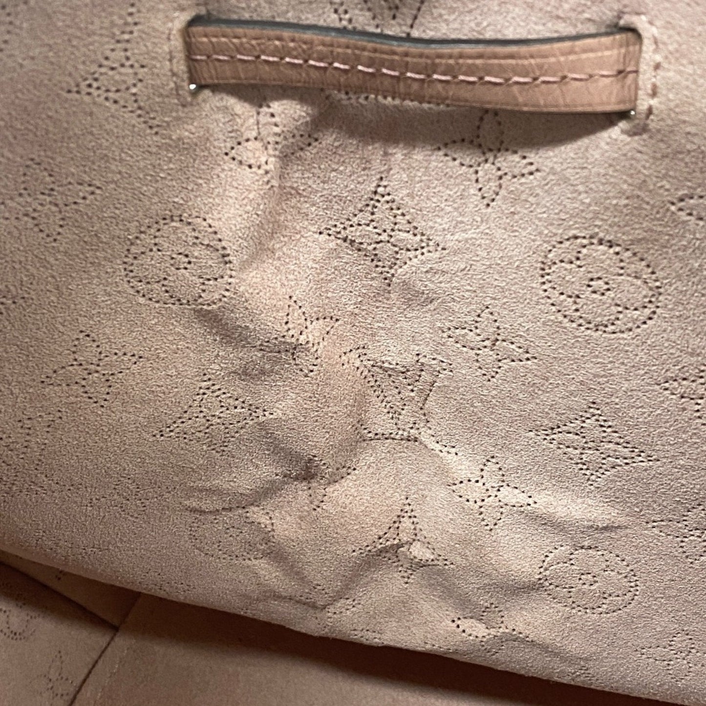 Lockme Bucket Empreinte Leather Handbag