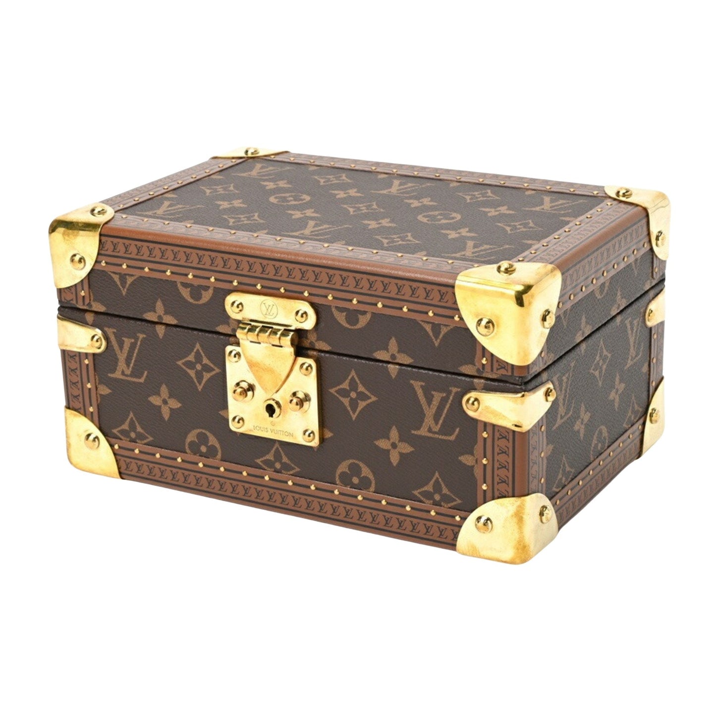 Luxury Canvas Trunk with Key and Pouch