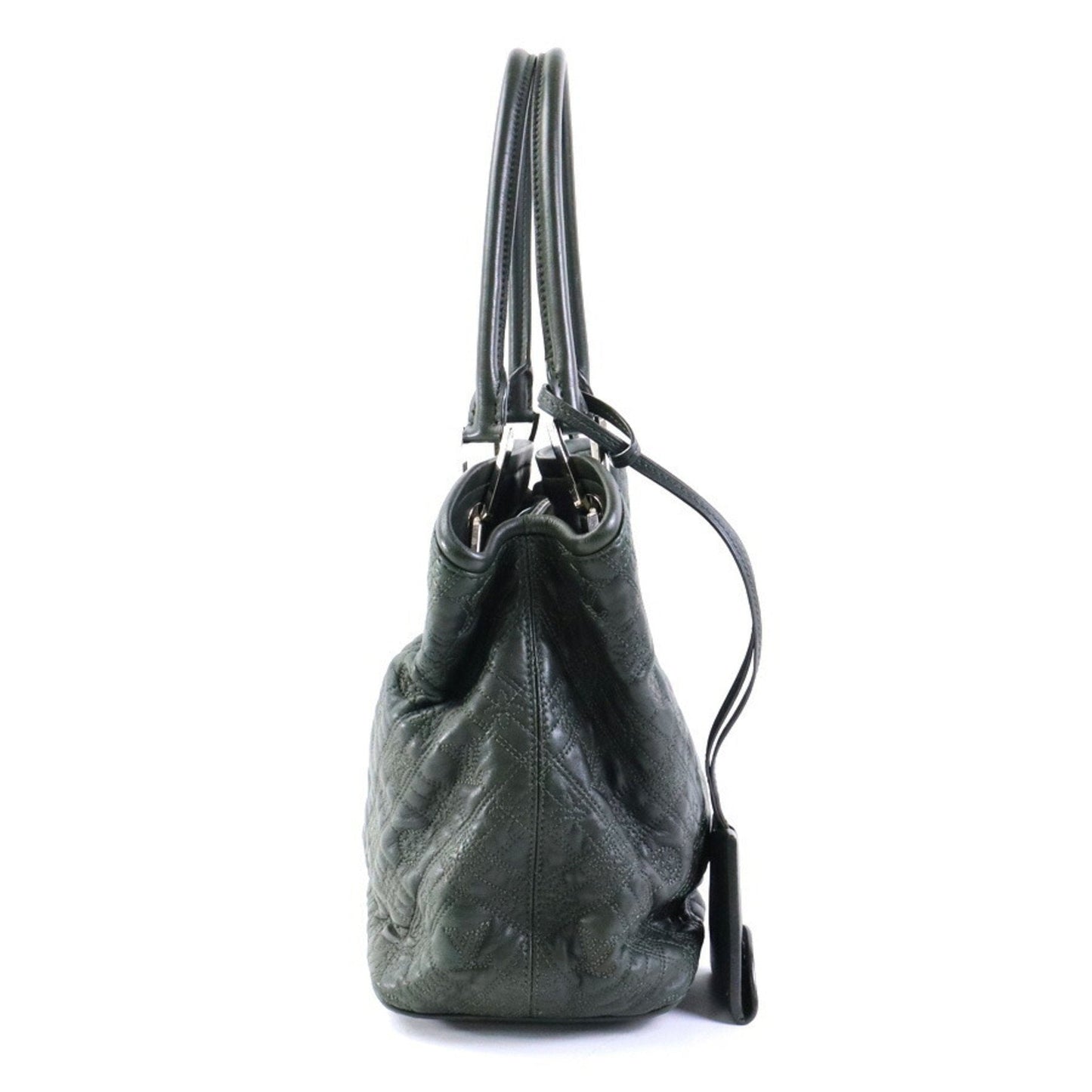 Lockme II Quilted Tote Dark Green