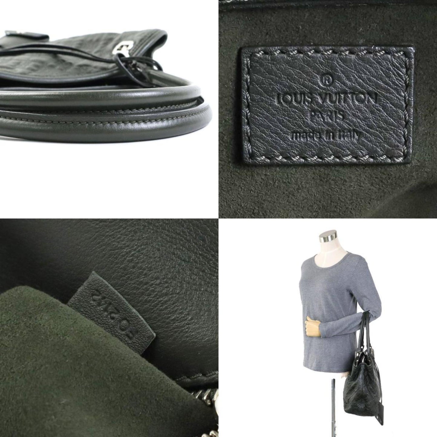 Lockme II Quilted Tote Dark Green