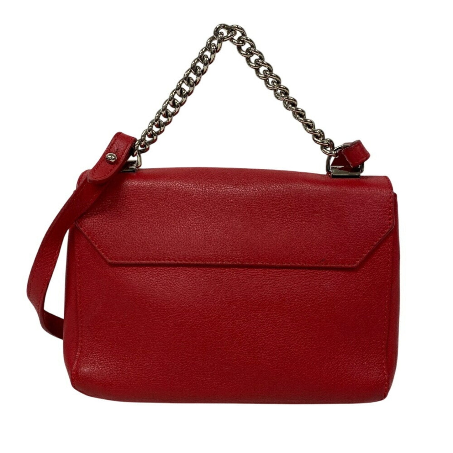LV Pont 9 Red Leather Chain Bag