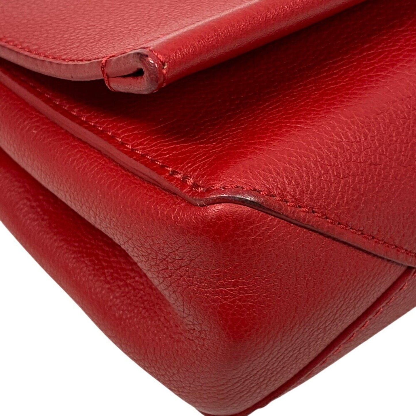 LV Pont 9 Red Leather Chain Bag