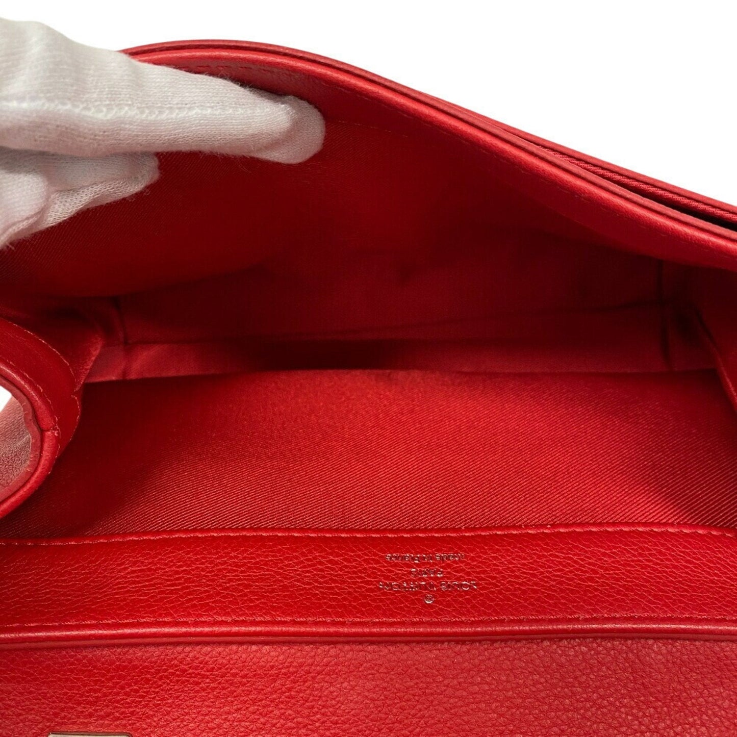 LV Pont 9 Red Leather Chain Bag