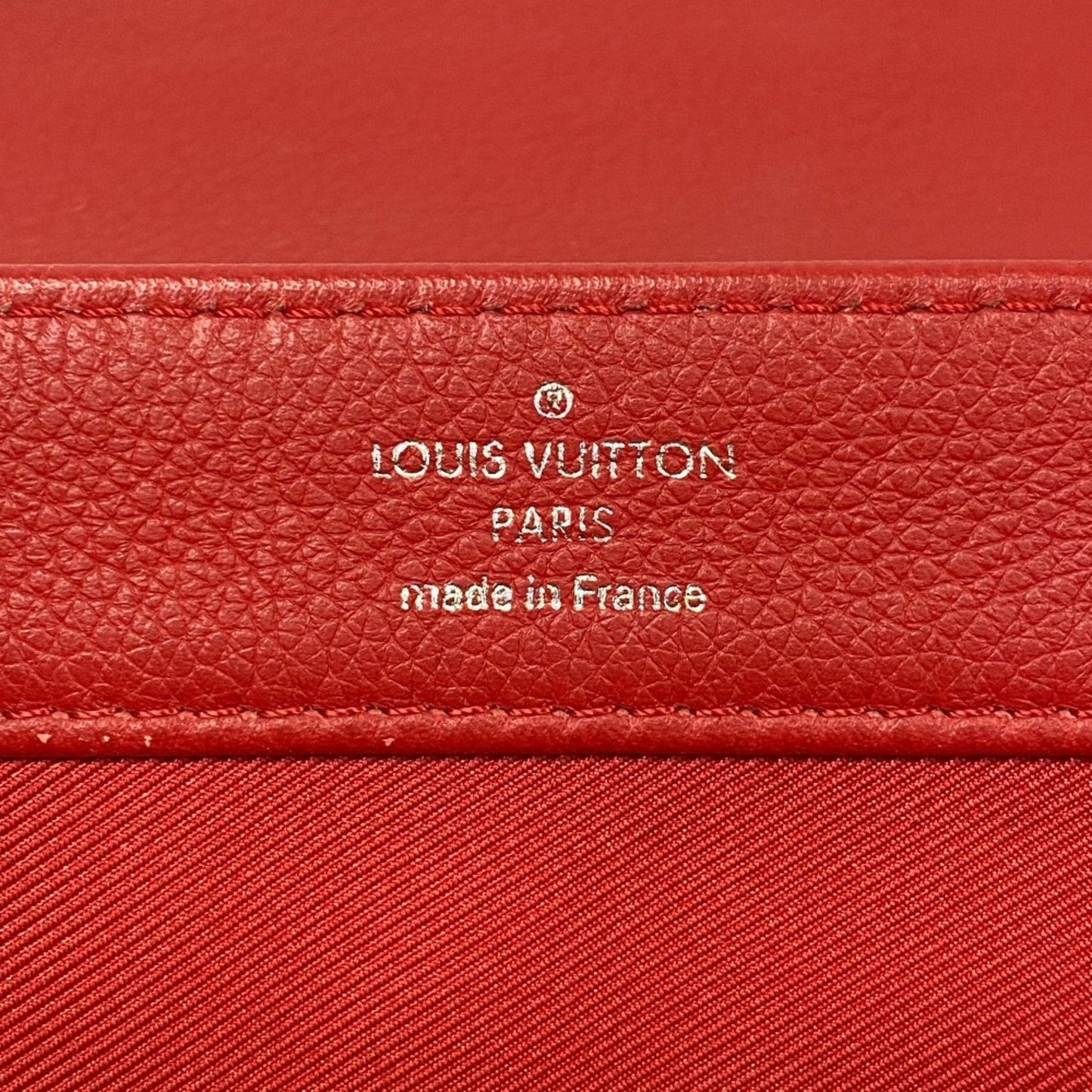 LV Pont 9 Red Leather Chain Bag