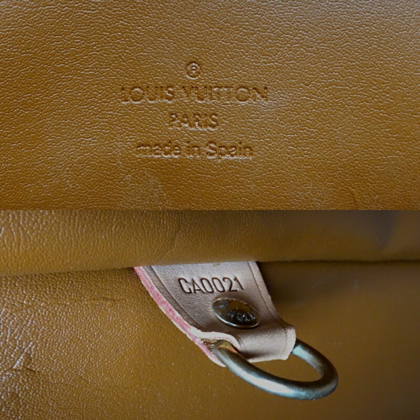Monogram Vernis Tote Brown Leather