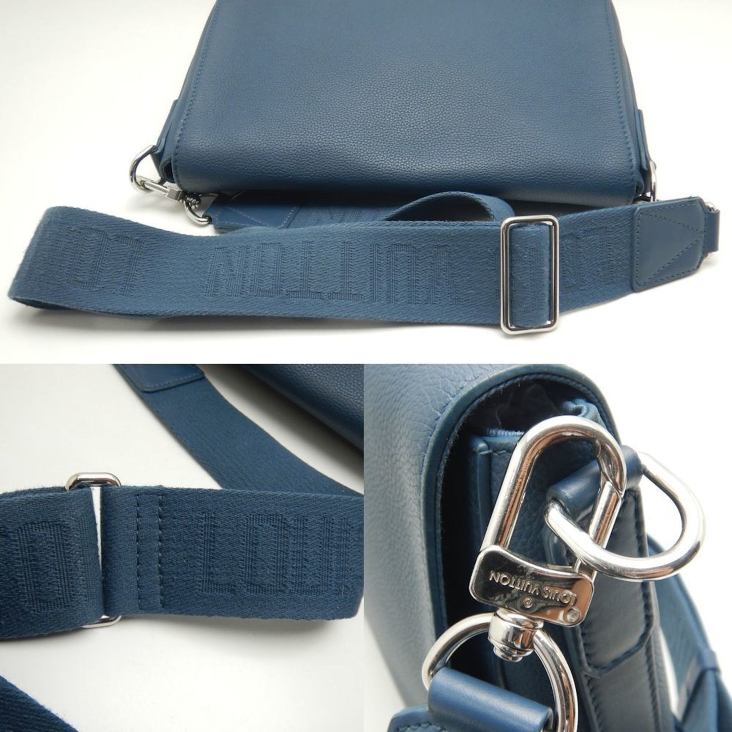Elegant Leather Shoulder Bag with Dust Bag and Strap