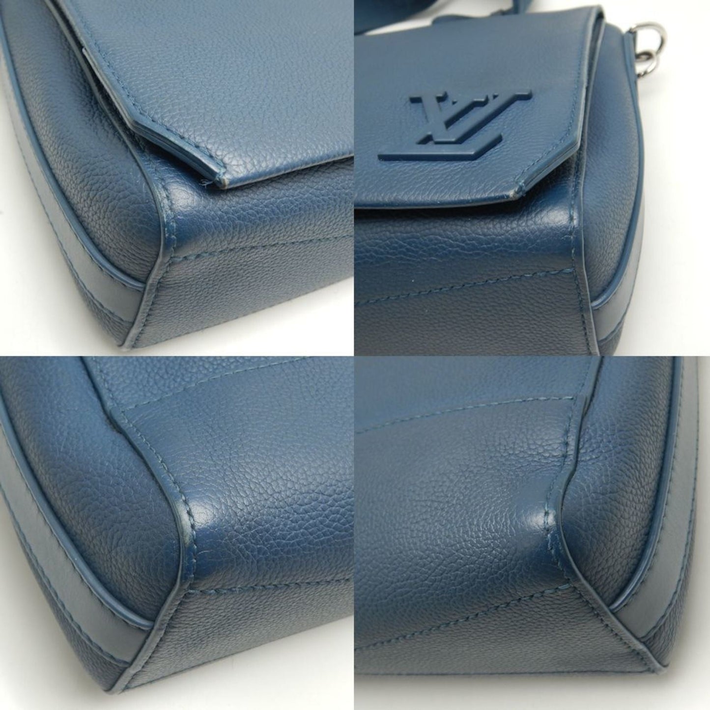 Elegant Leather Shoulder Bag with Dust Bag and Strap