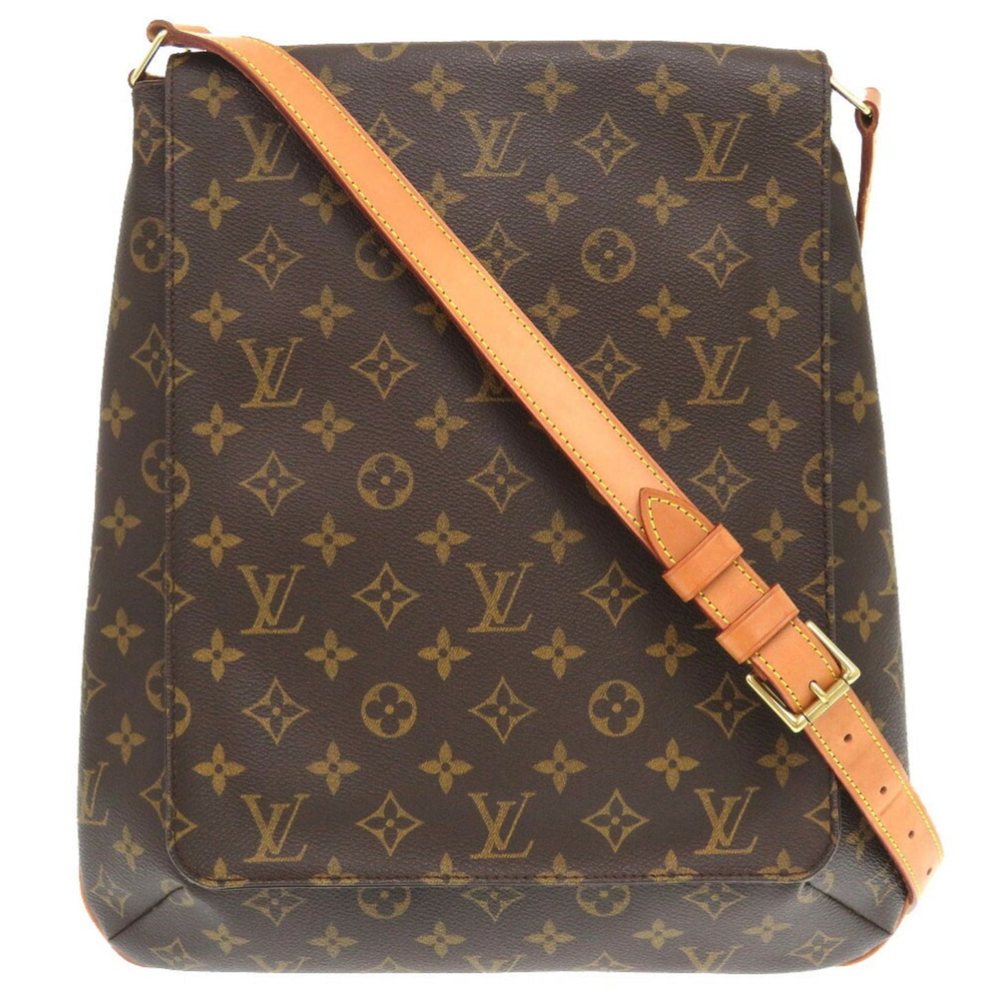 Canvas Musette Shoulder Bag with Minimal Wear