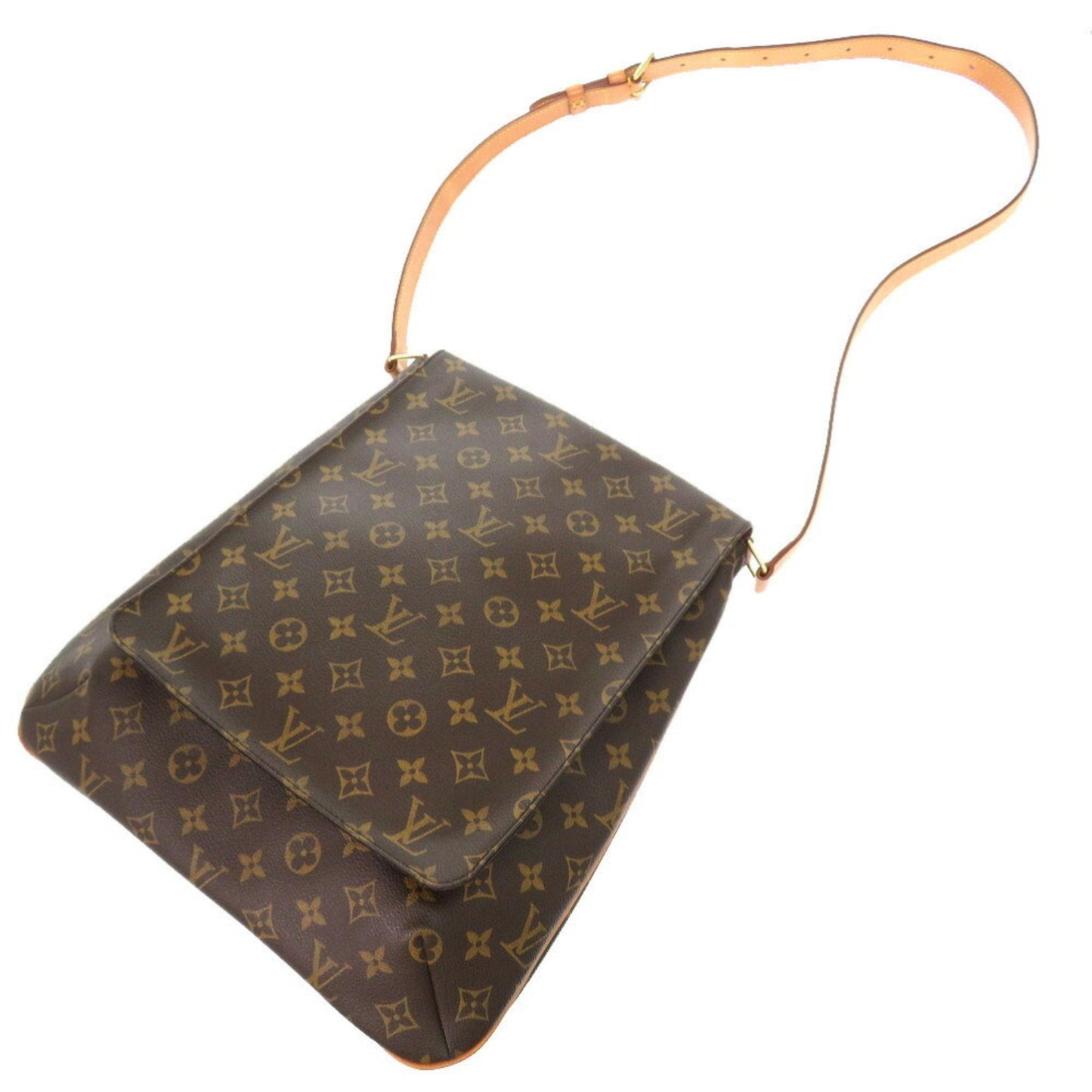 Canvas Musette Shoulder Bag with Minimal Wear