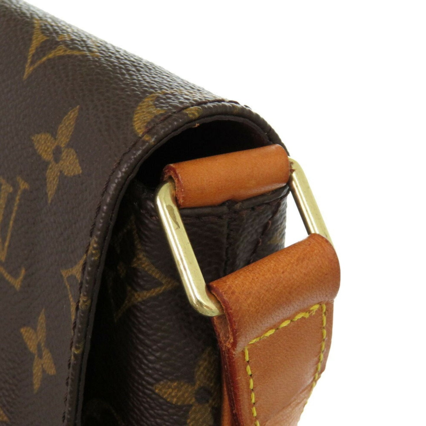 Canvas Musette Shoulder Bag with Minimal Wear