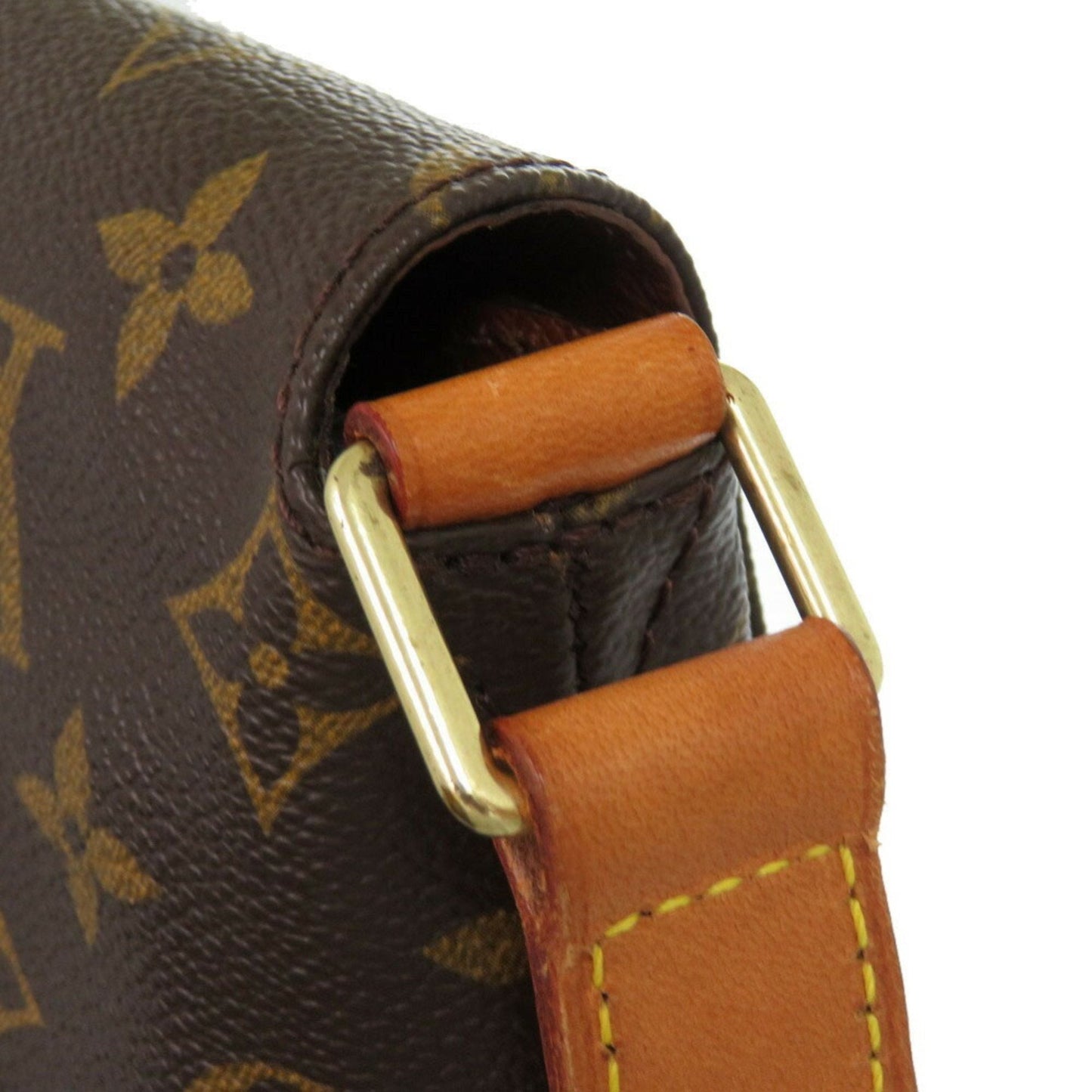 Canvas Musette Shoulder Bag with Minimal Wear