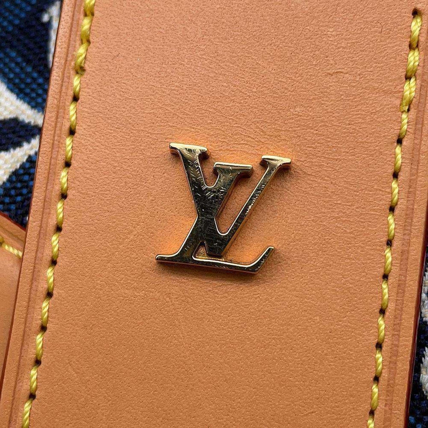 Canvas Shoulder Bag with Name Tag and Shoulder Strap