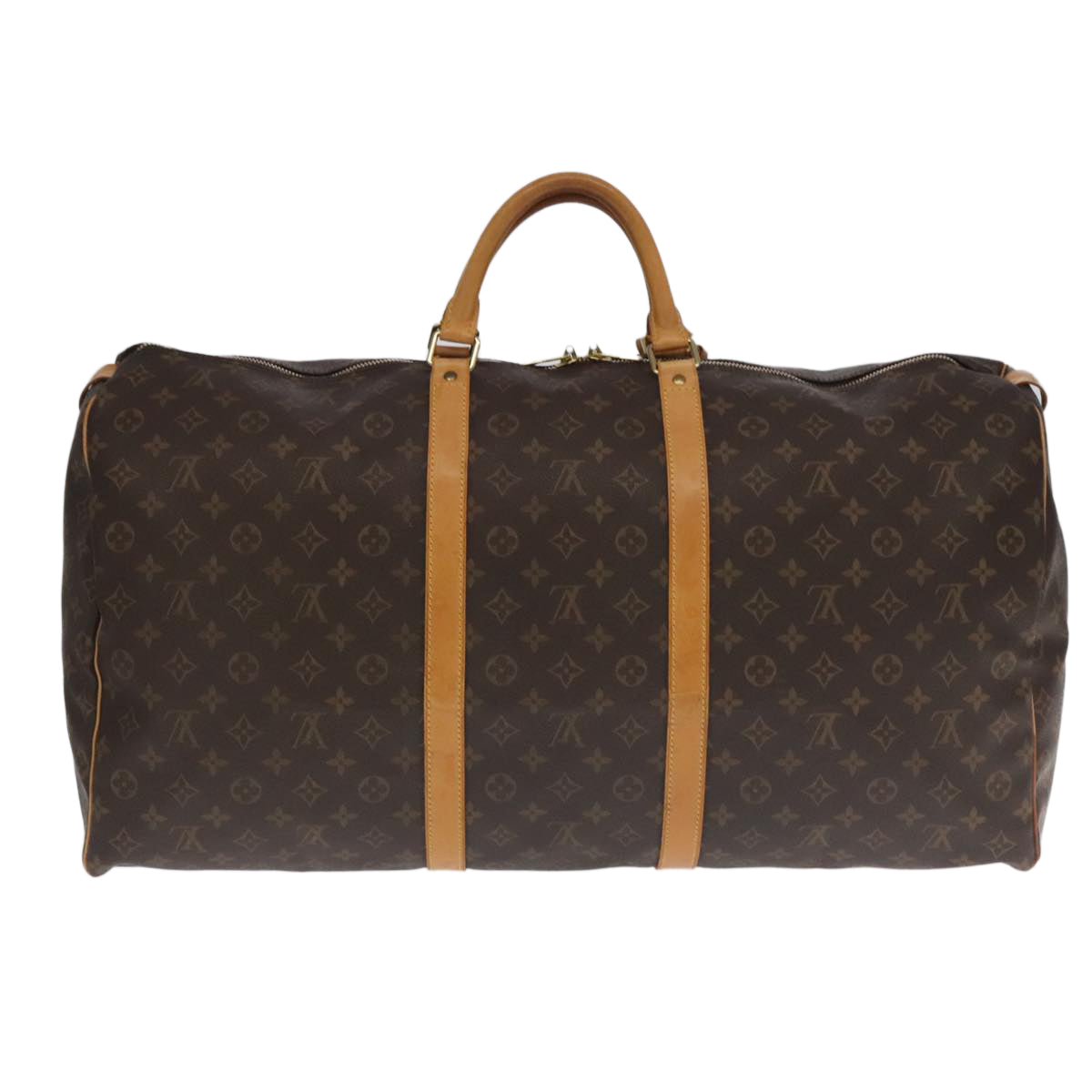 Keepall 60 Canvas Travel Bag with Name Tag