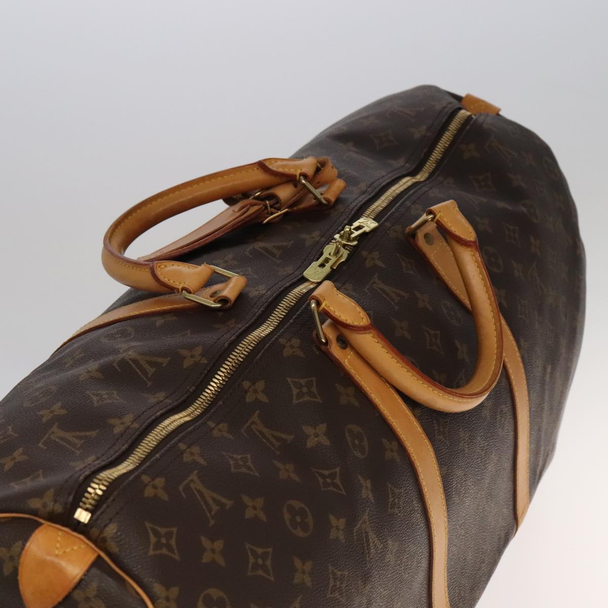 Keepall 60 Canvas Travel Bag with Name Tag