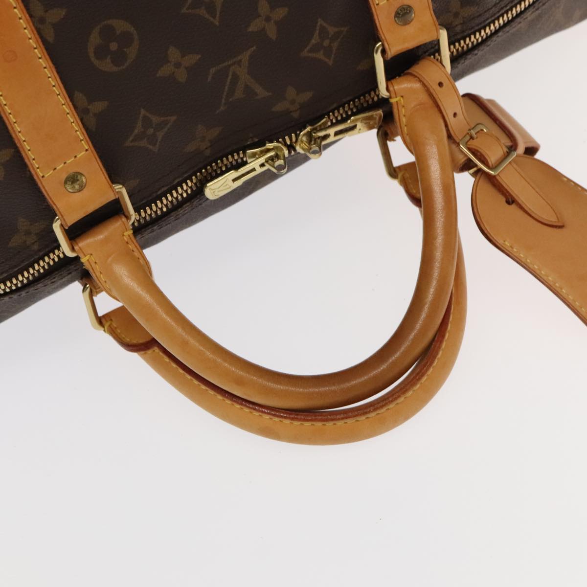Keepall 60 Canvas Travel Bag with Name Tag