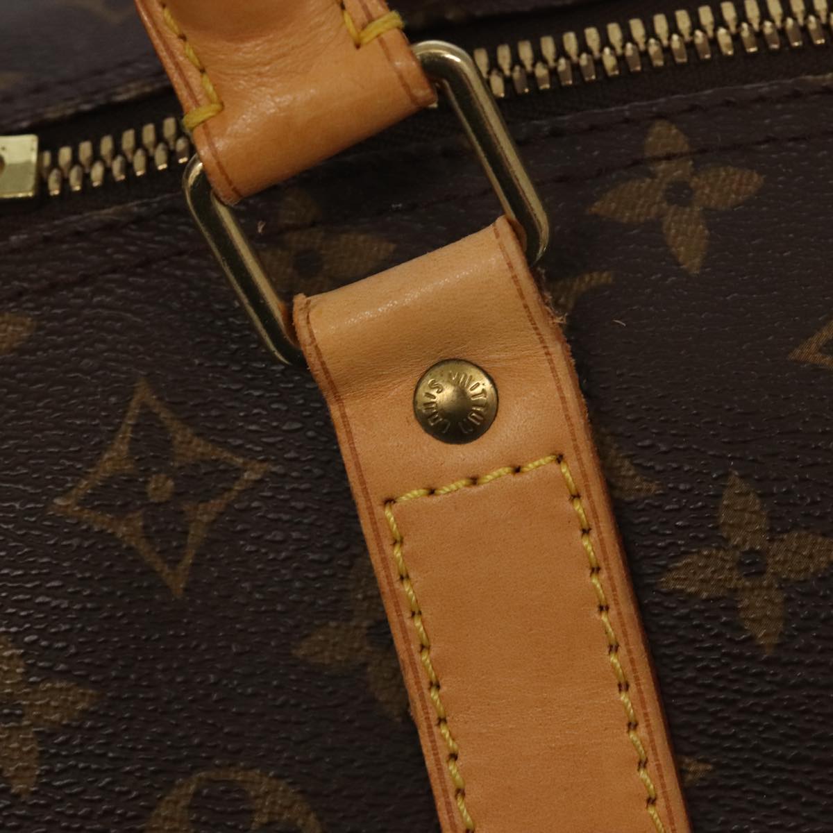 Keepall 60 Canvas Travel Bag with Name Tag