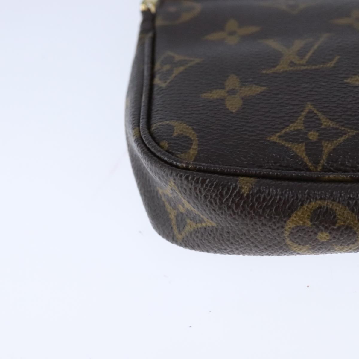 Canvas Mini Pochette Accessoires with Shoulder Strap