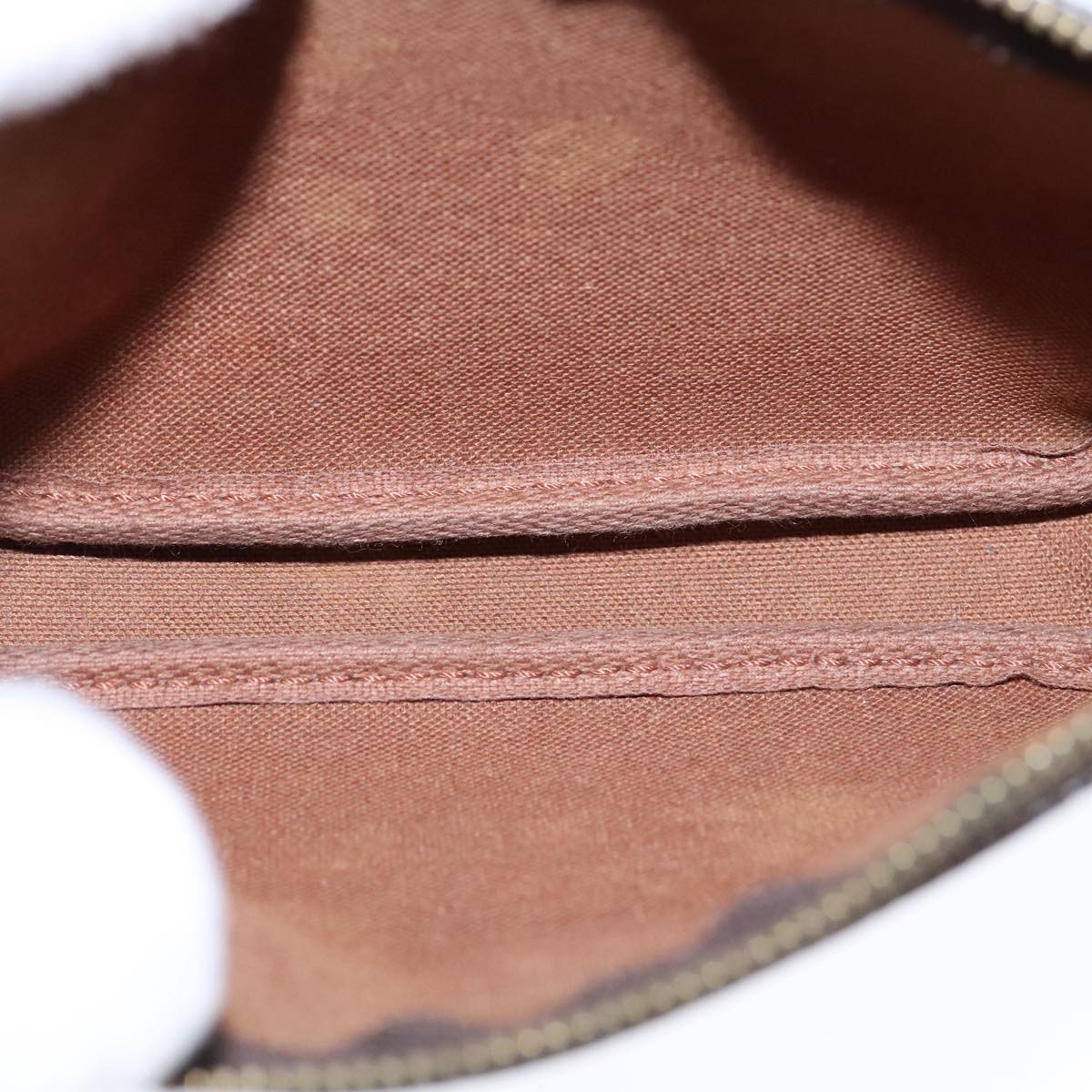 Canvas Mini Pochette Accessoires with Shoulder Strap