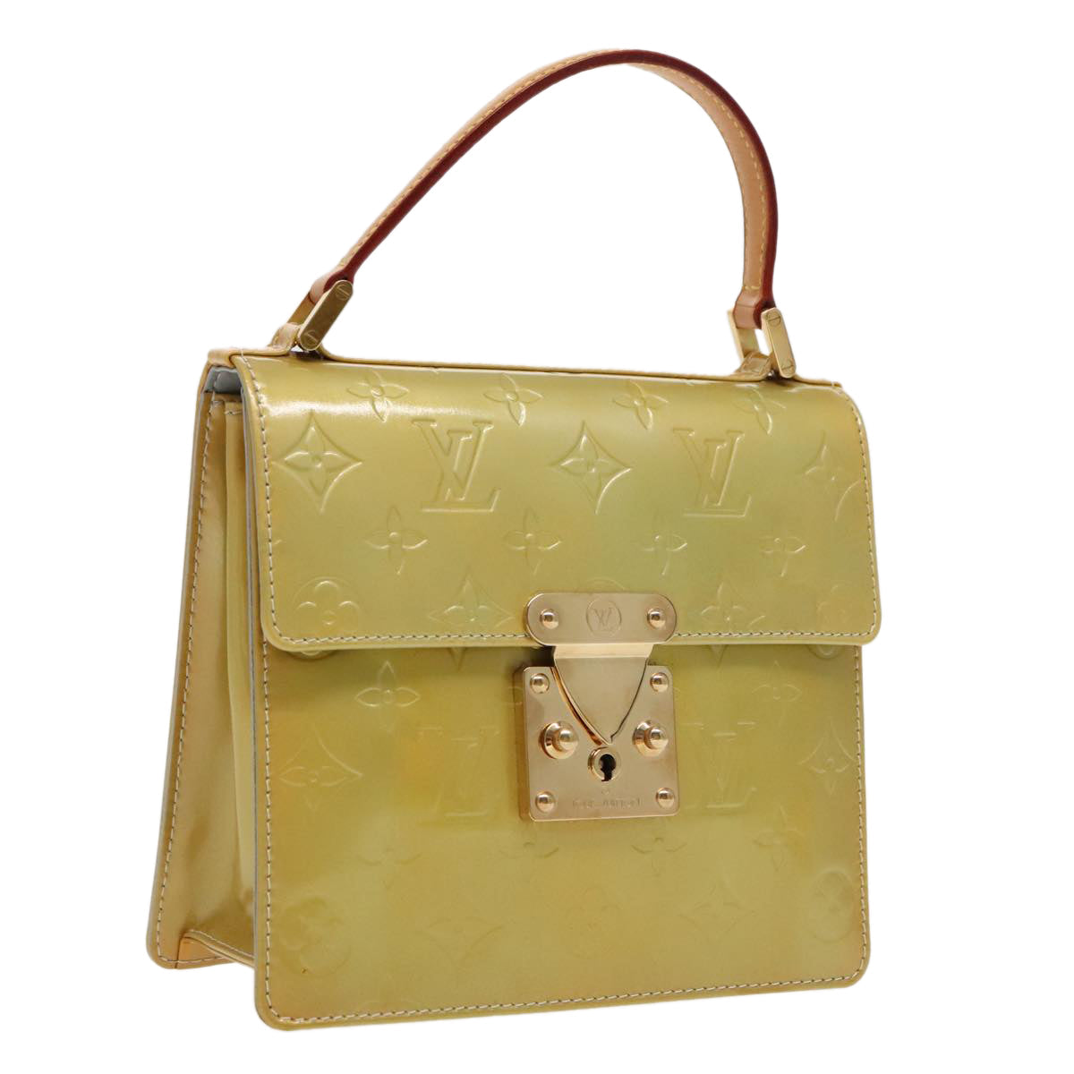 Lockit MM Handbag Lime Patent Leather
