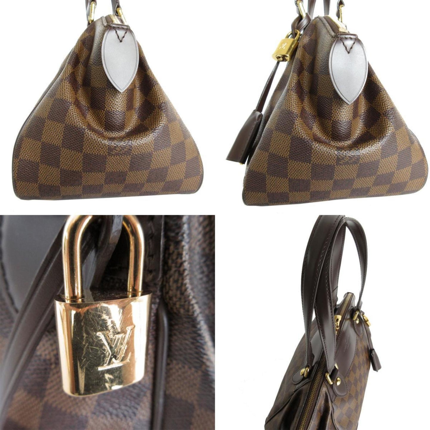 Lockme Cabas Damier Ebene Handbag