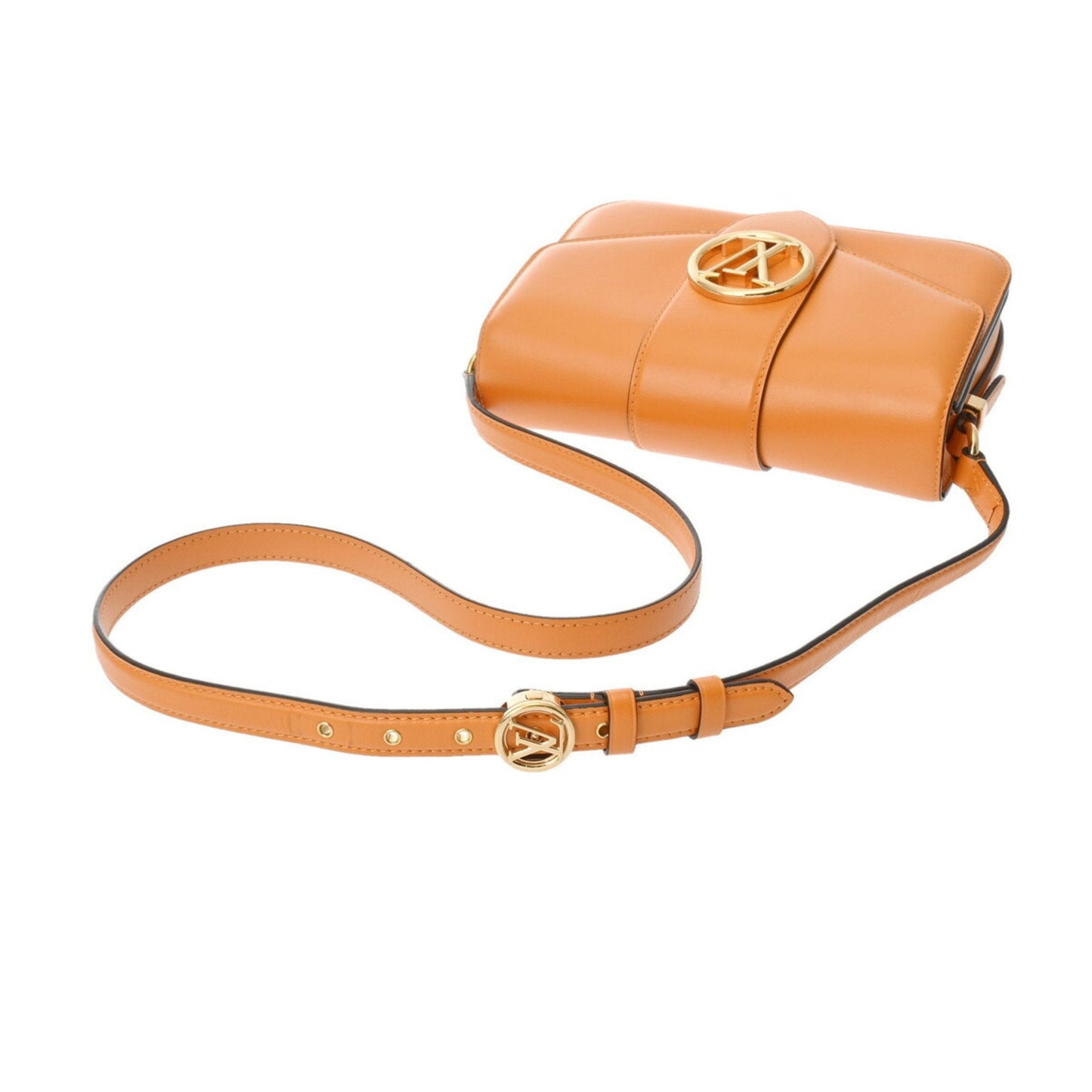 Leather Handbag with Dust Bag and Metal Fittings