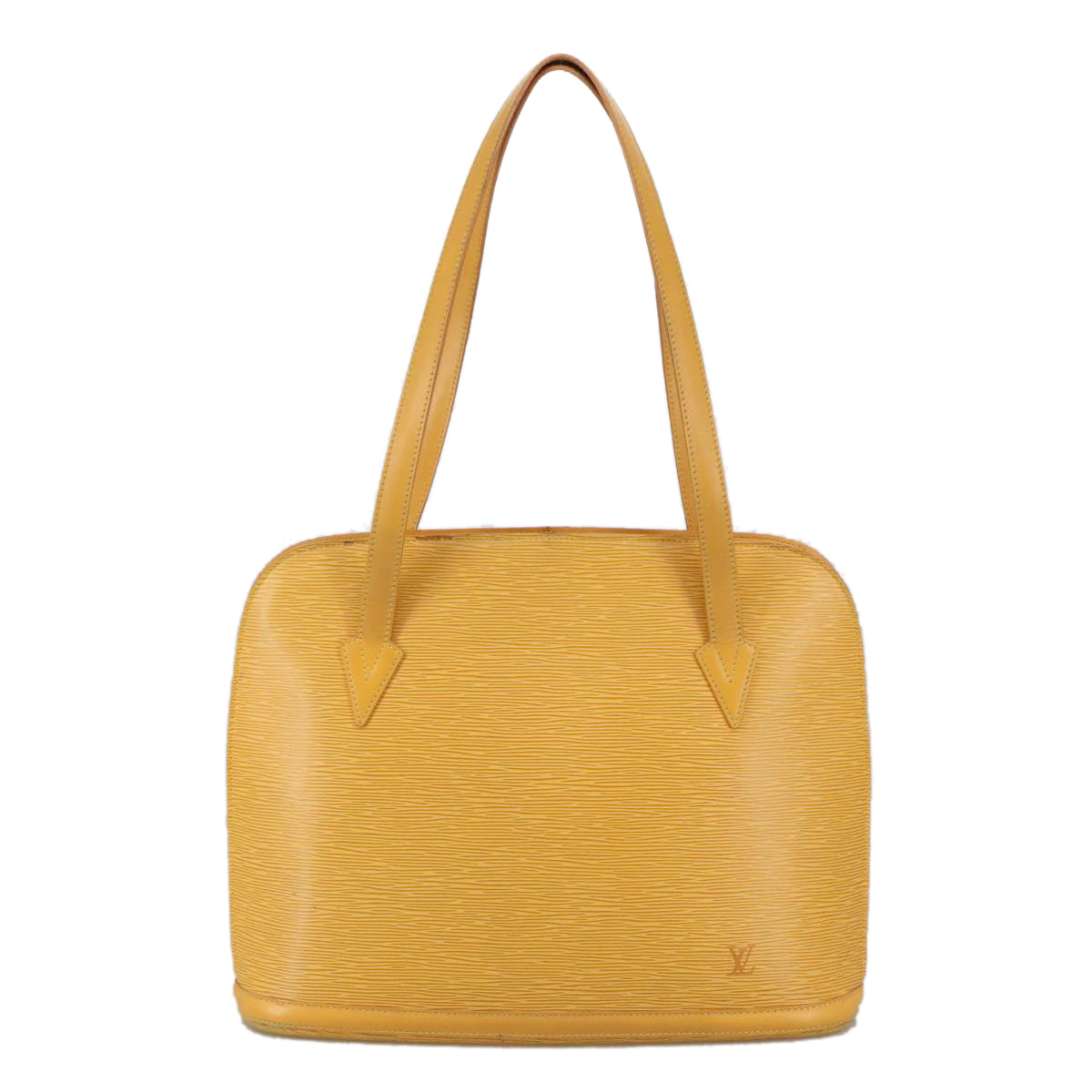 Epi Alma Yellow Leather Shoulder Bag