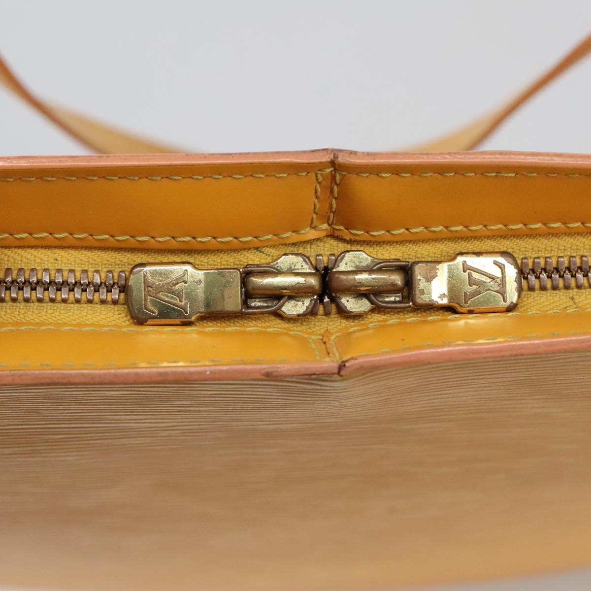Epi Alma Yellow Leather Shoulder Bag