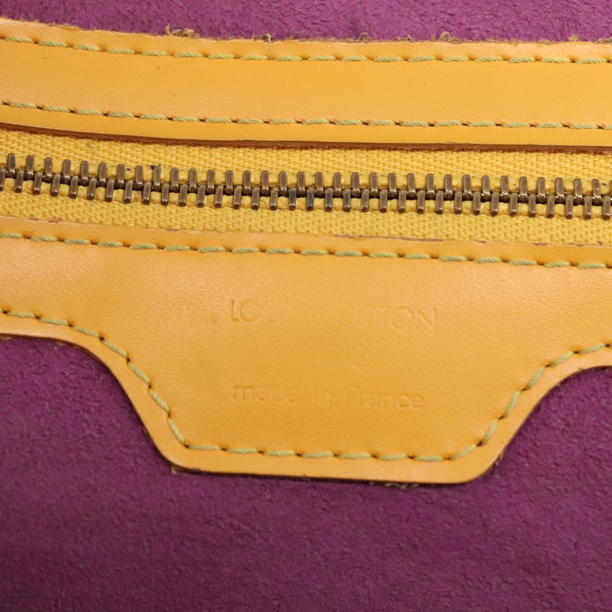 Epi Alma Yellow Leather Shoulder Bag