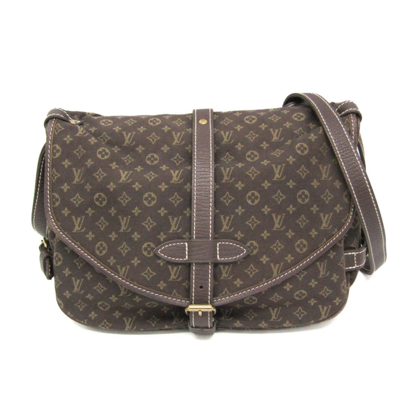 Vintage Canvas Shoulder Bag with Adjustable Strap