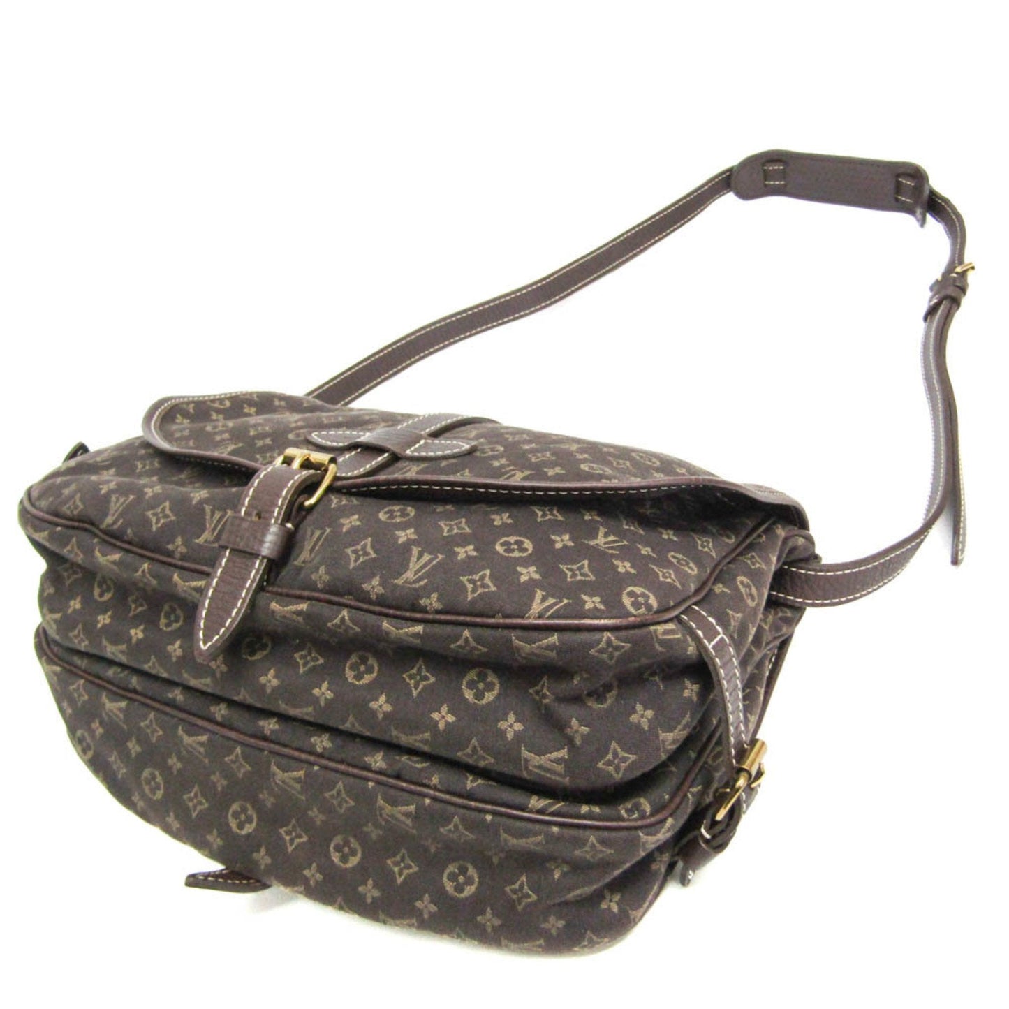 Vintage Canvas Shoulder Bag with Adjustable Strap