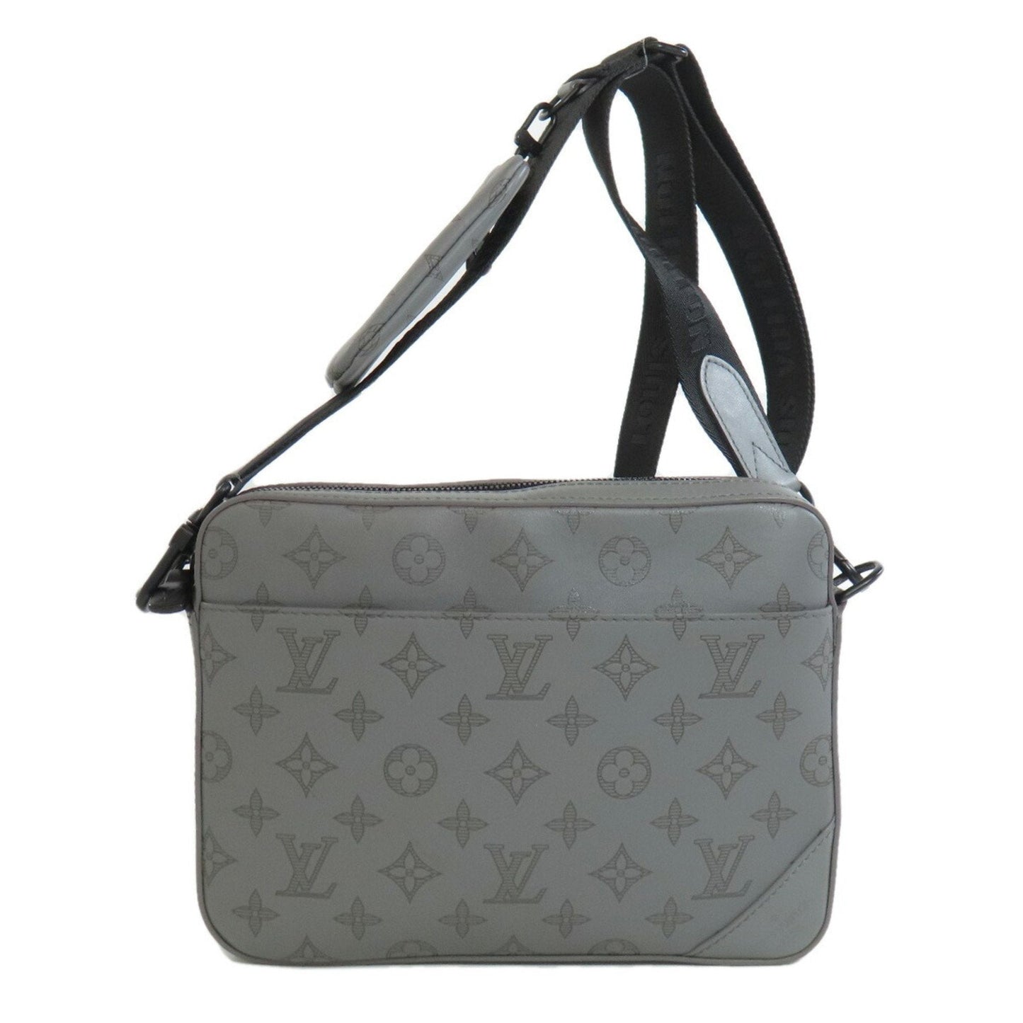 Leather Duo Messenger Bag with Minimal Wear