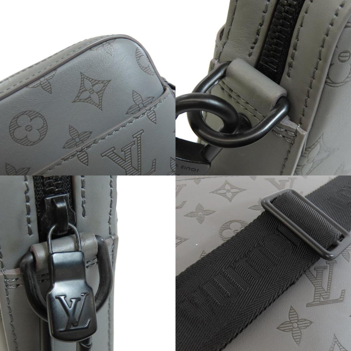 Leather Duo Messenger Bag with Minimal Wear