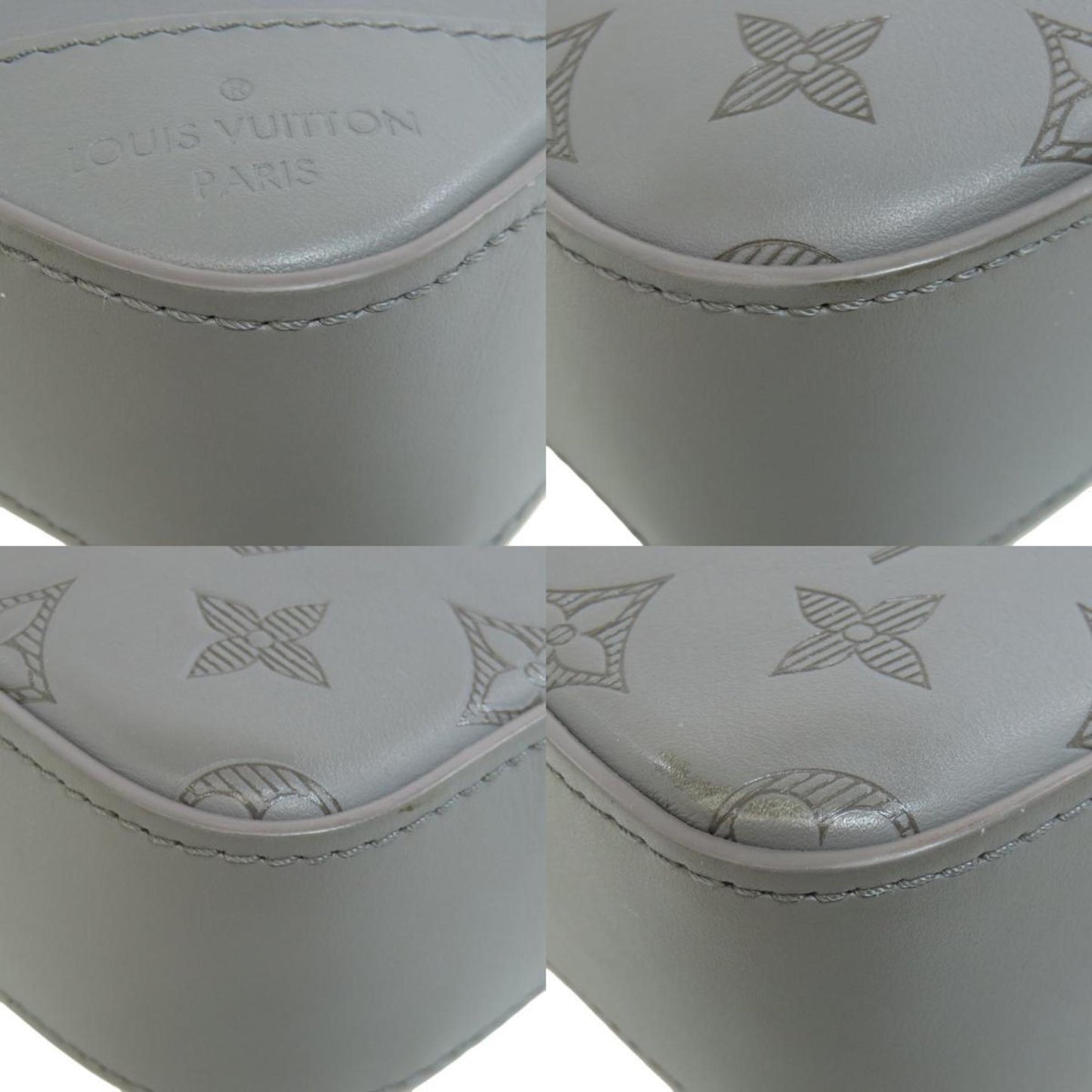Leather Duo Messenger Bag with Minimal Wear