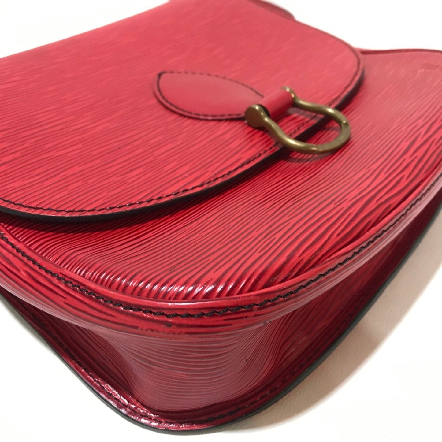 Epi Leather Red Shoulder Bag