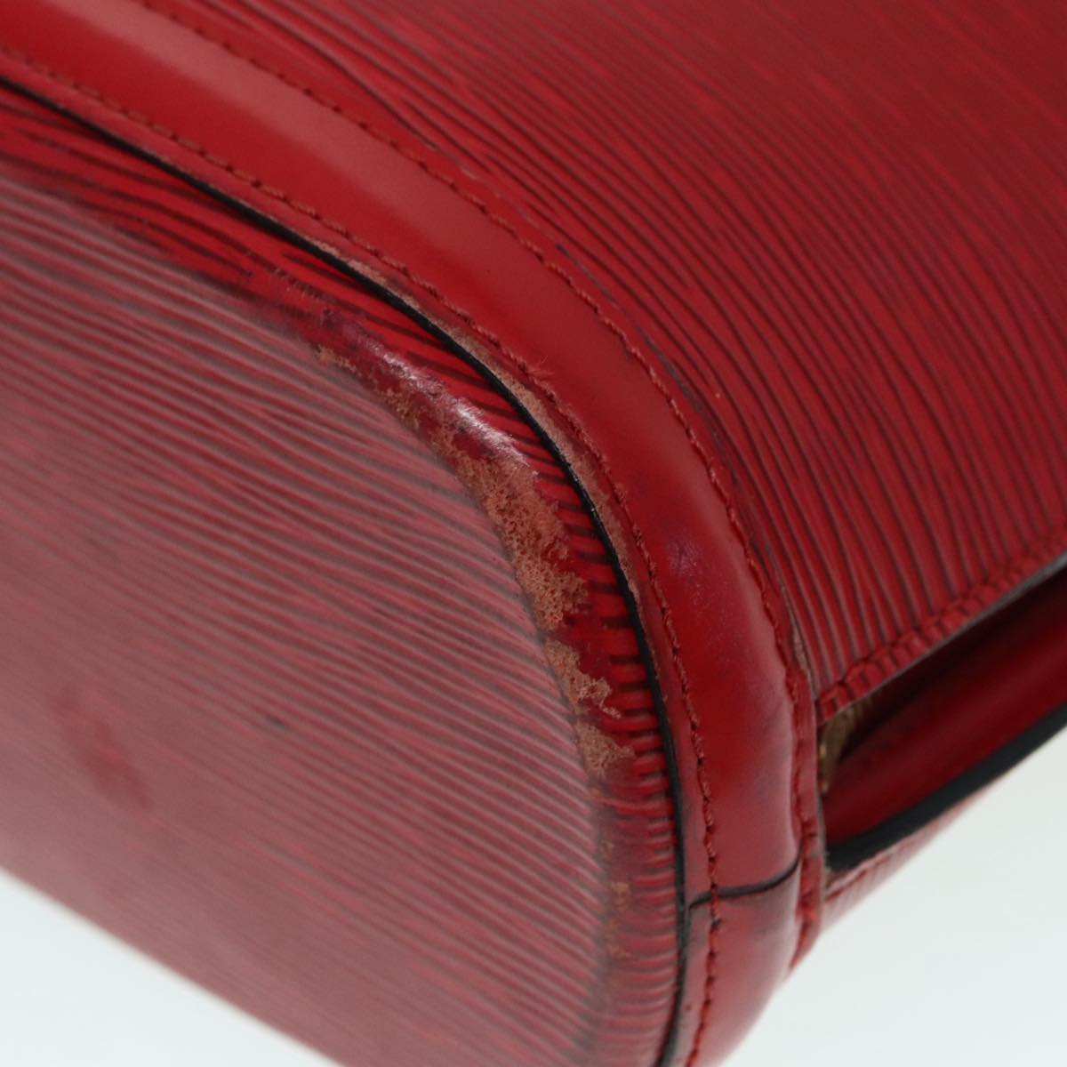 Epi Alma Red Leather Handbag