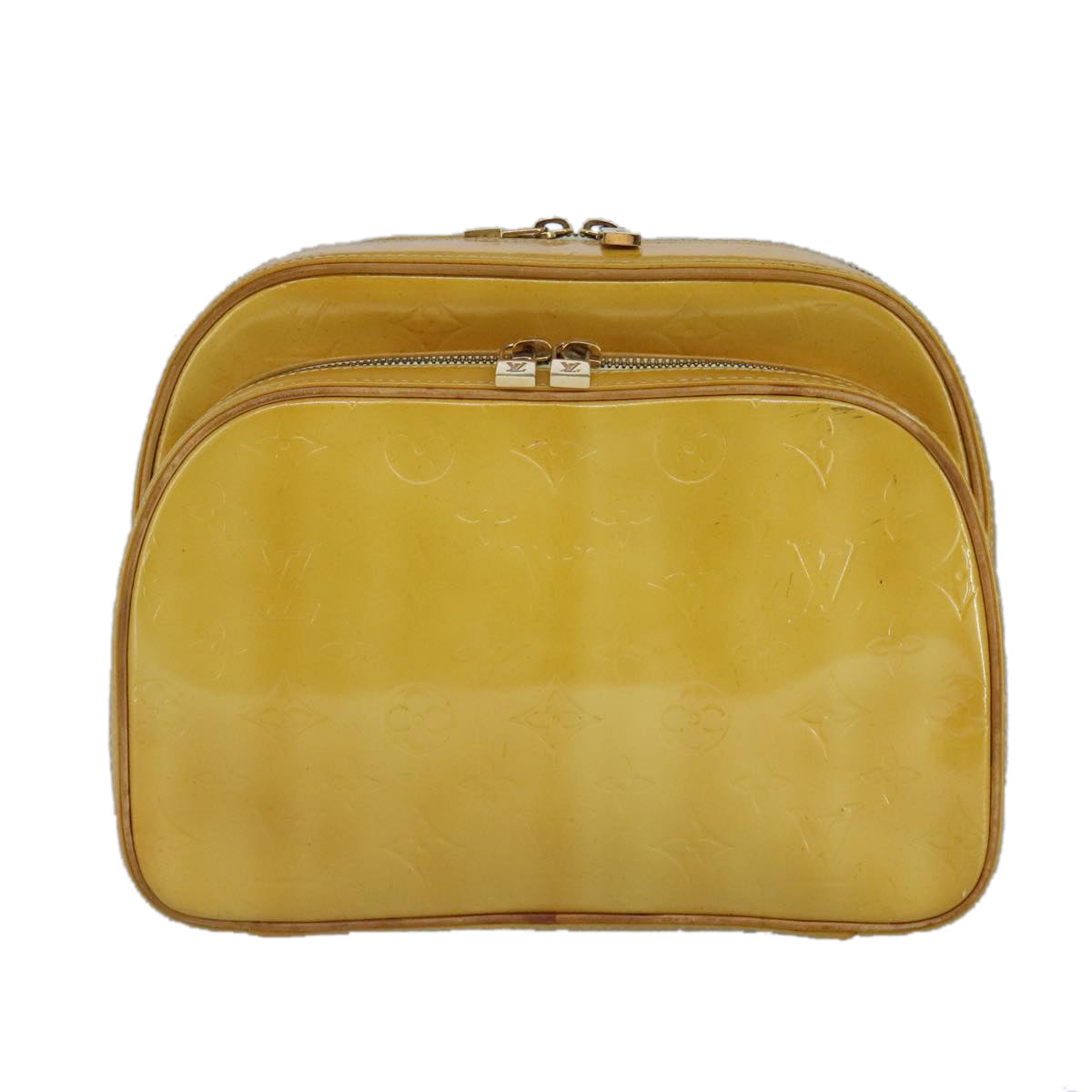 Pochette Backpack Yellow Patent Leather