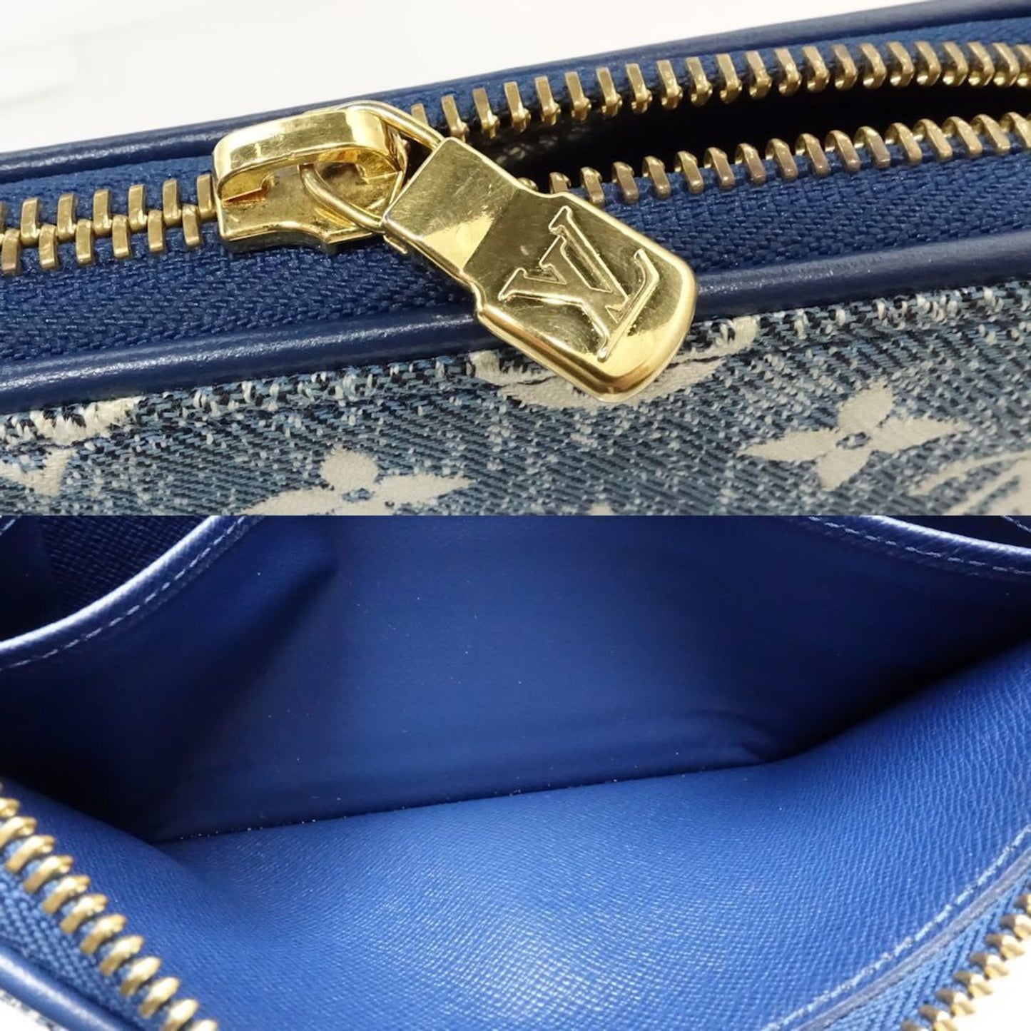Zippy Wallet Monogram Denim M60711