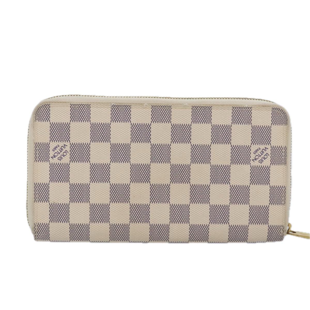 Damier Azur Canvas Zip Around Wallet