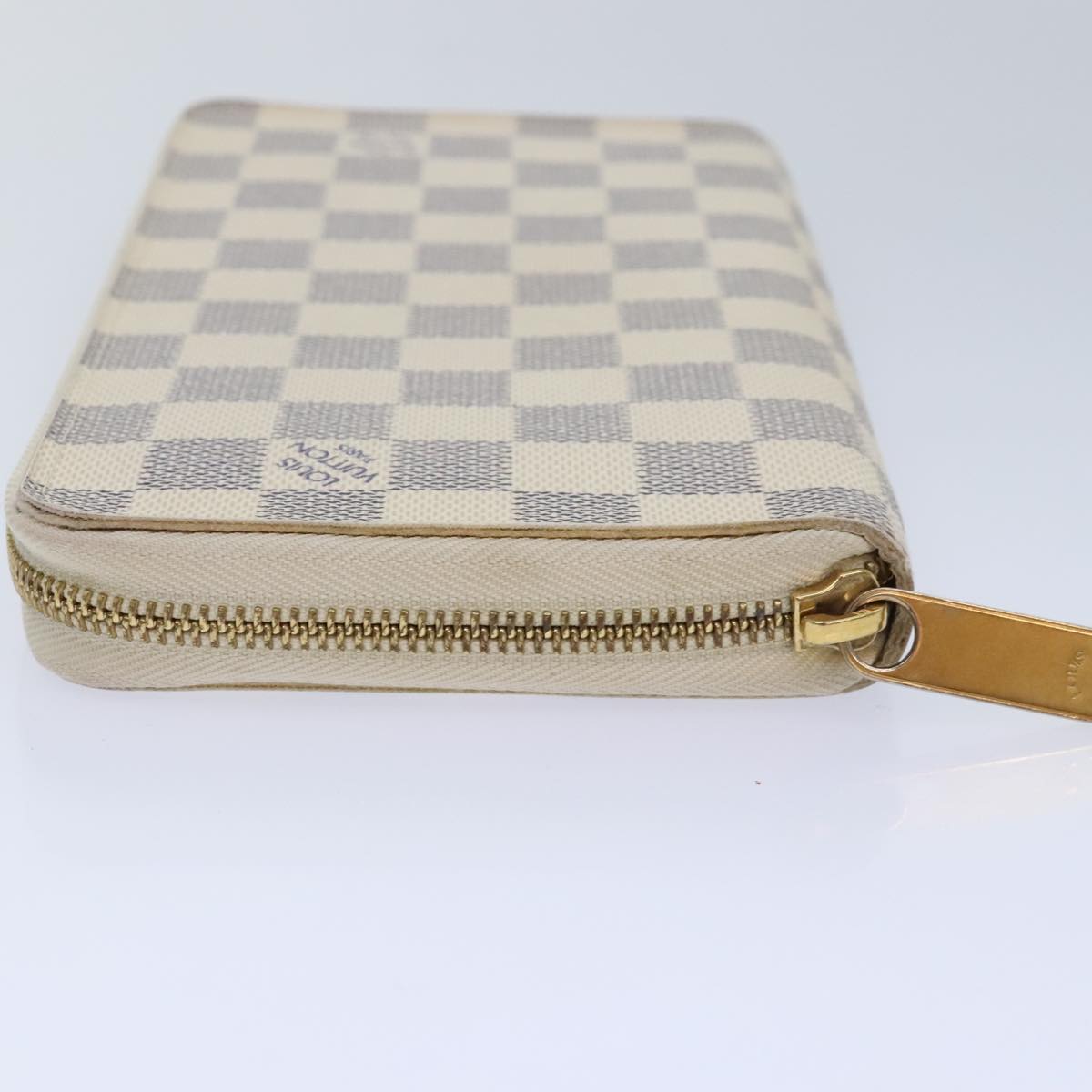 Damier Azur Canvas Zip Around Wallet