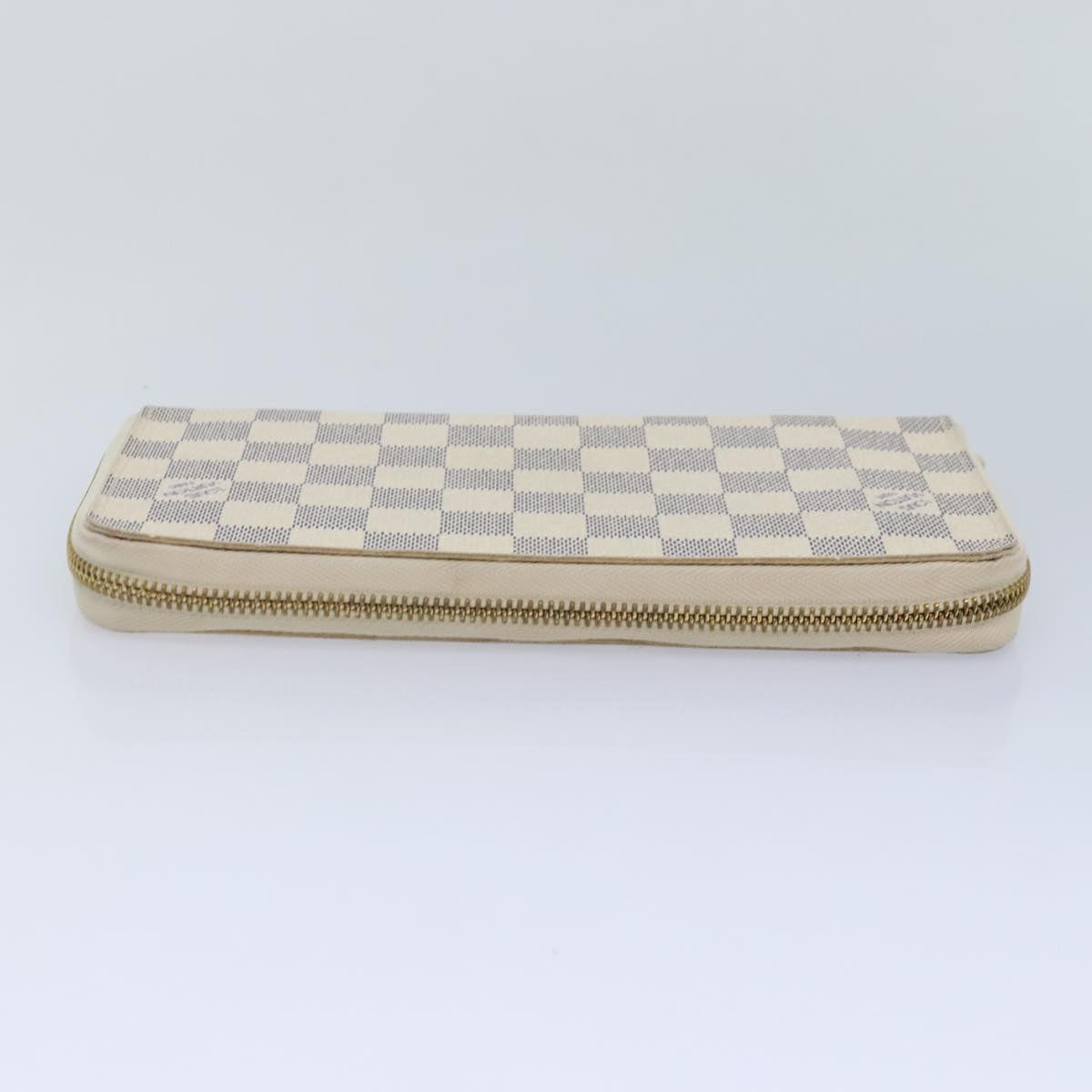 Damier Azur Canvas Zip Around Wallet