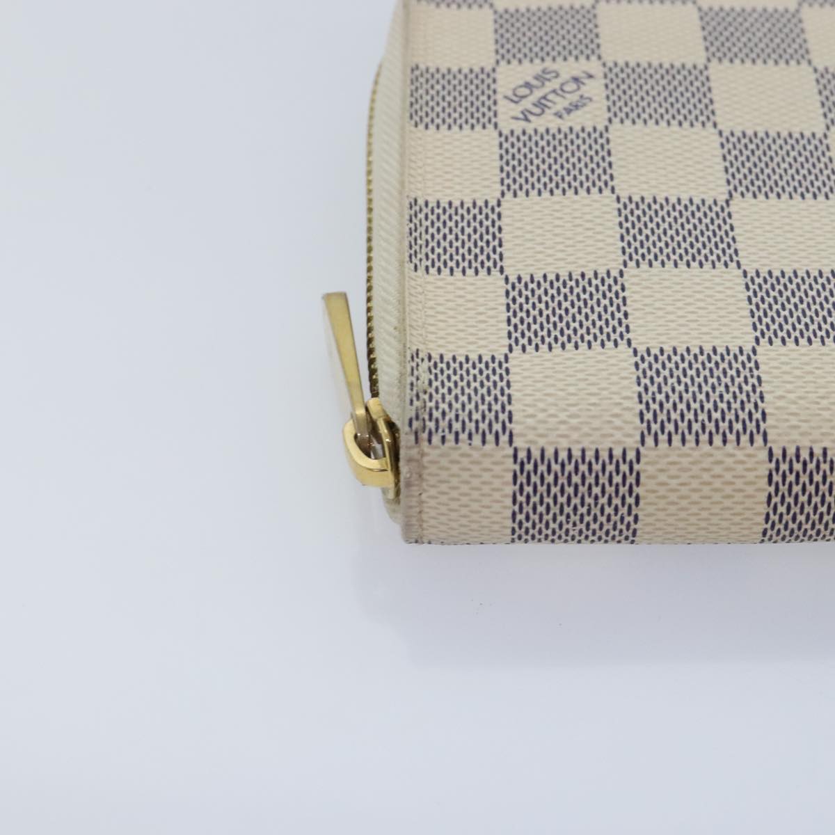 Damier Azur Canvas Zip Around Wallet