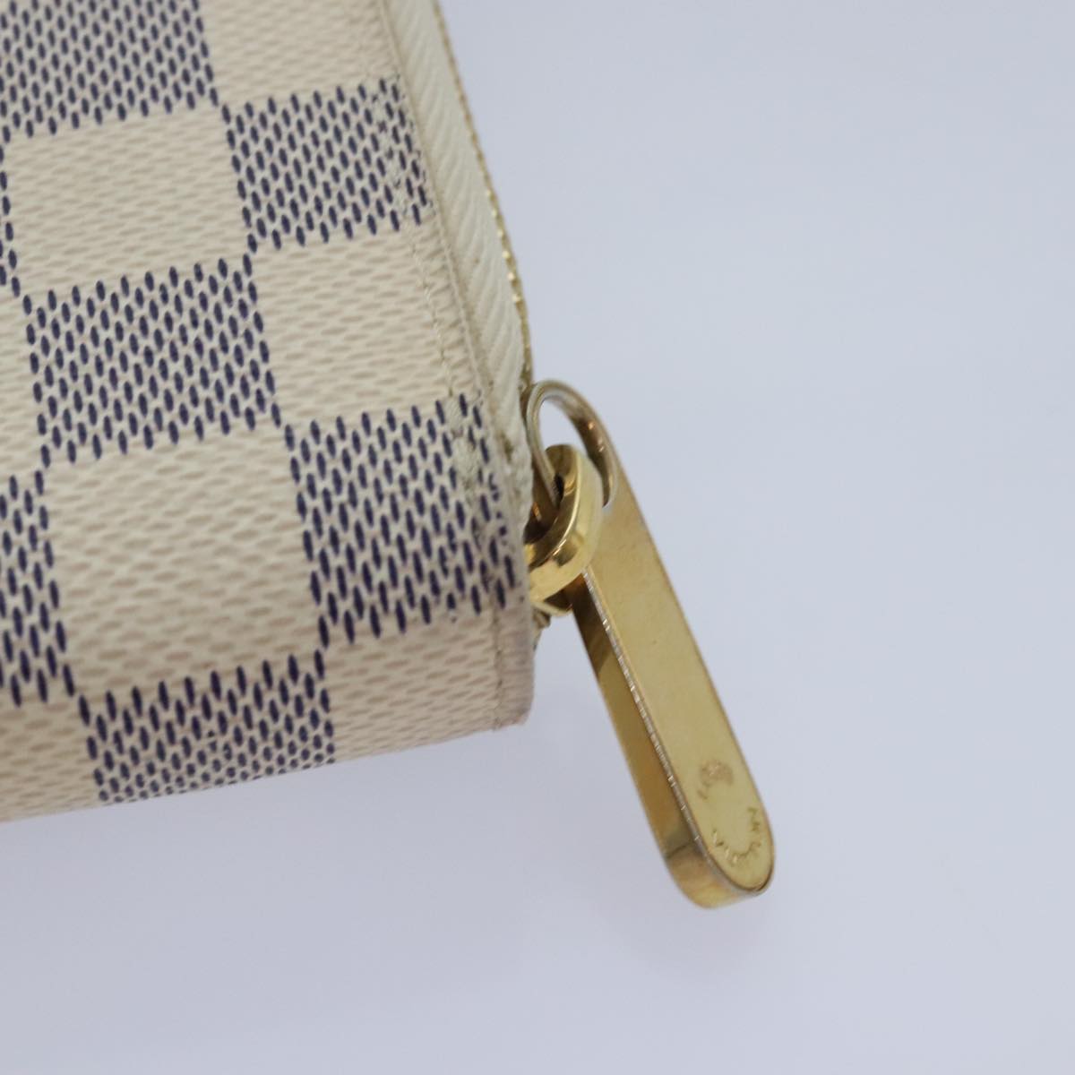 Damier Azur Canvas Zip Around Wallet