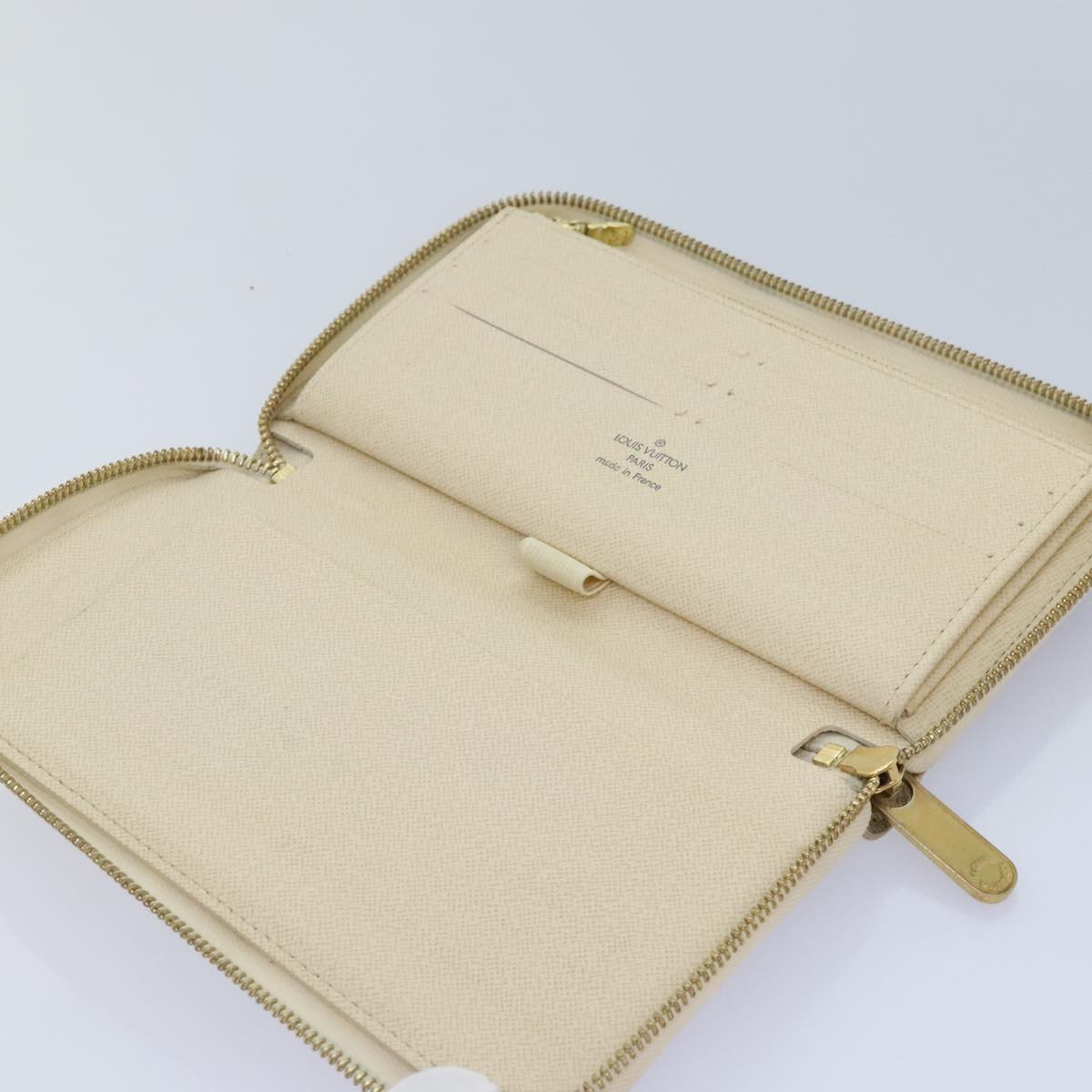 Damier Azur Canvas Zip Around Wallet