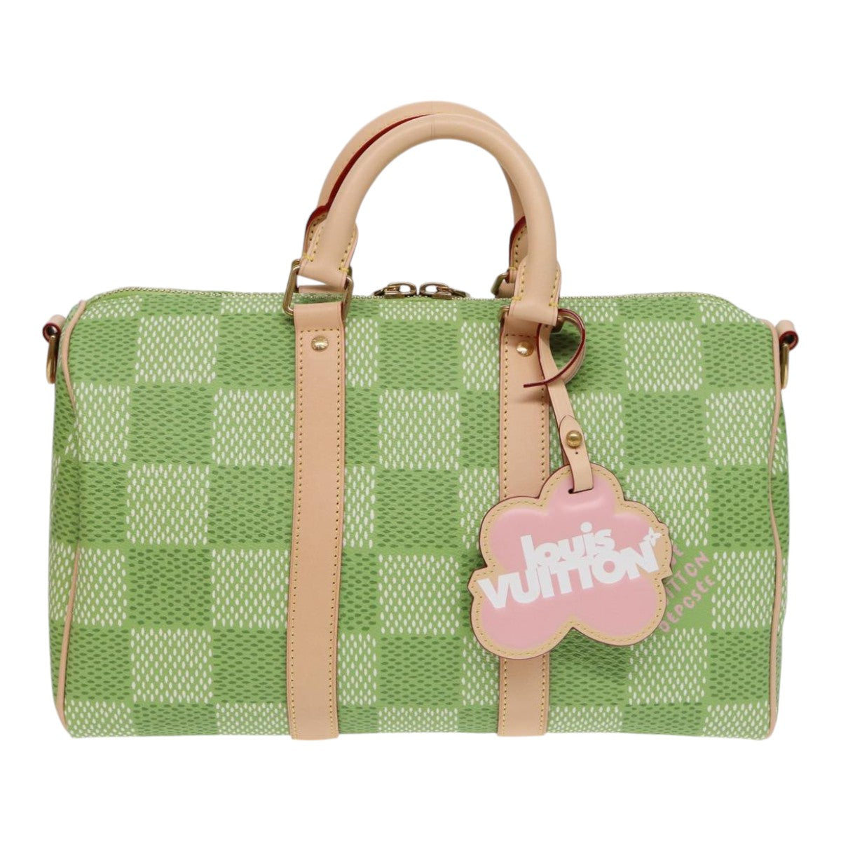 Speedy 25 Lime Green Damier Azur