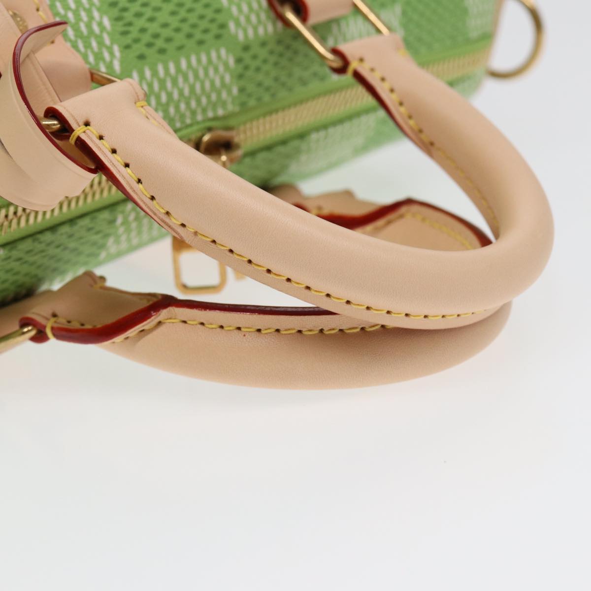 Speedy 25 Lime Green Damier Azur